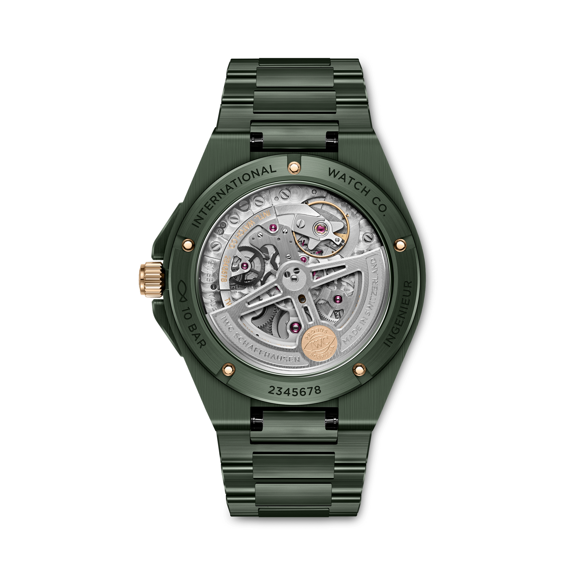 IWC Ingenieur 42mm, Green Dial, Arabic/Baton Numerals_2