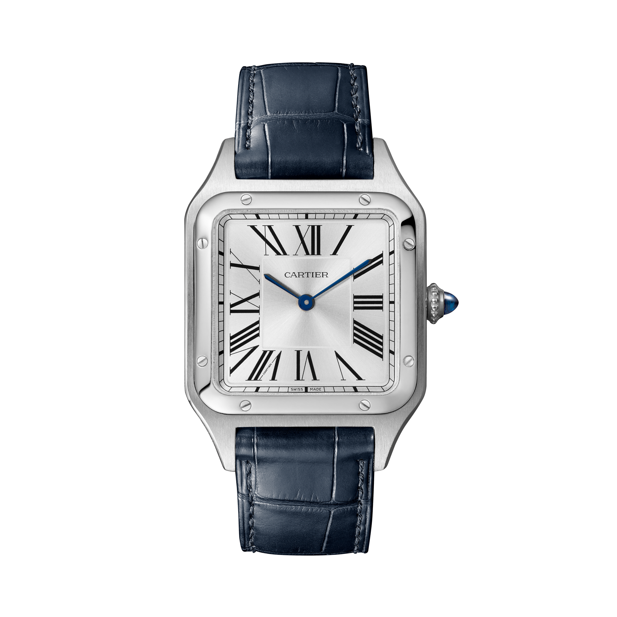 Cartier Santos-Dumont 31.4mm, Silver Dial, Roman Numerals_1
