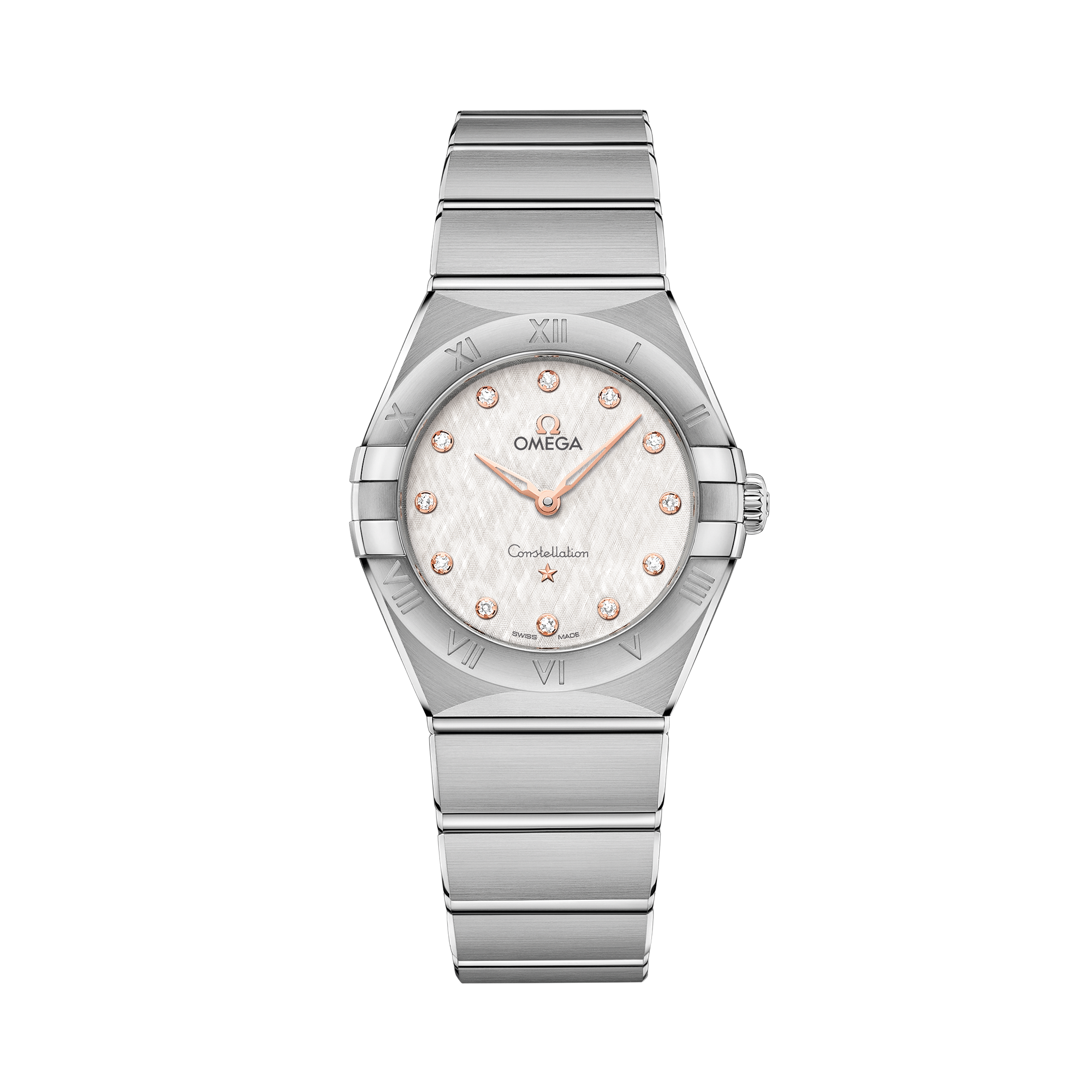 OMEGA Constellation 28mm, Silver Dial, Diamond Numerals_1