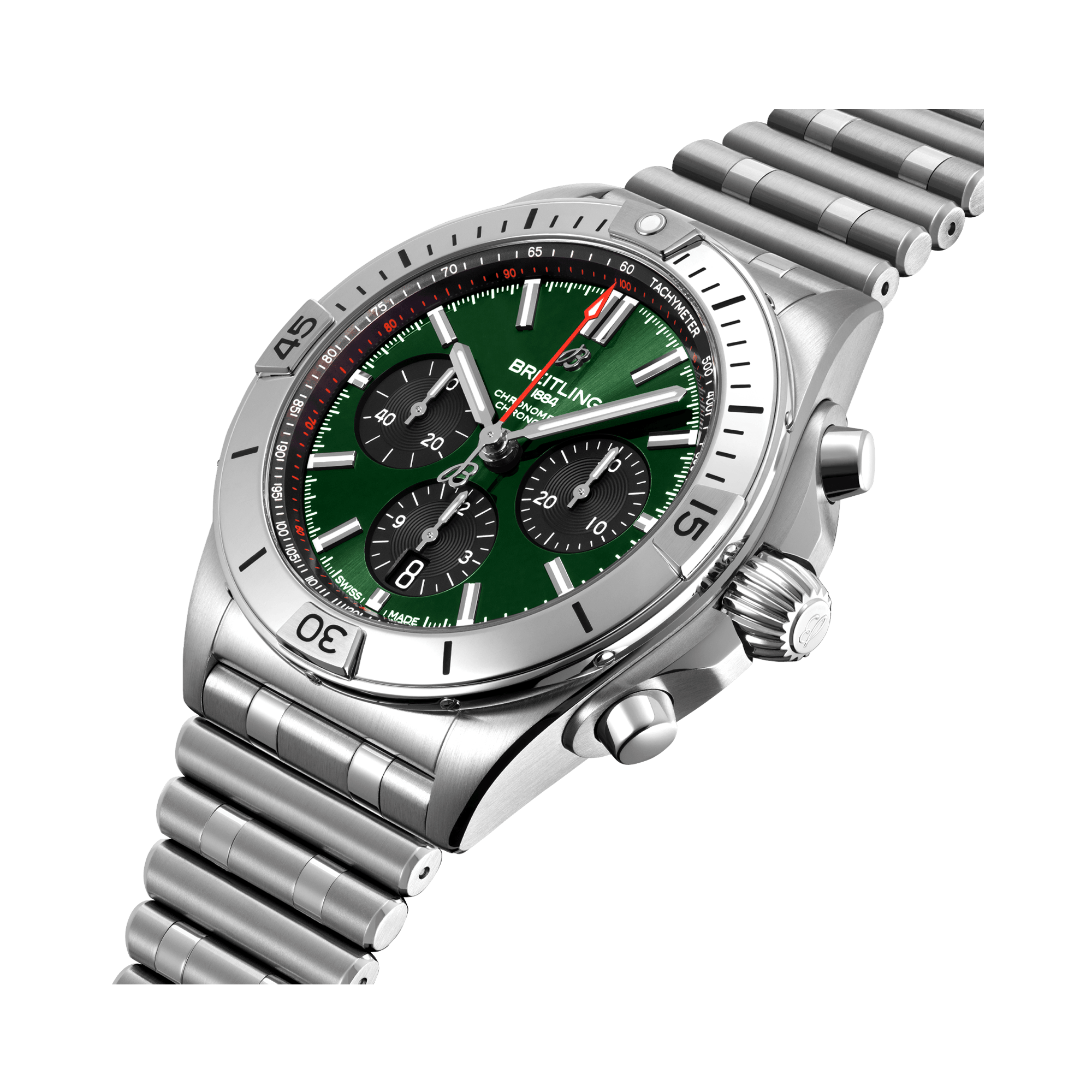 Breitling Chronomat B01 42 42mm, Green Dial, Baton Numeral_3