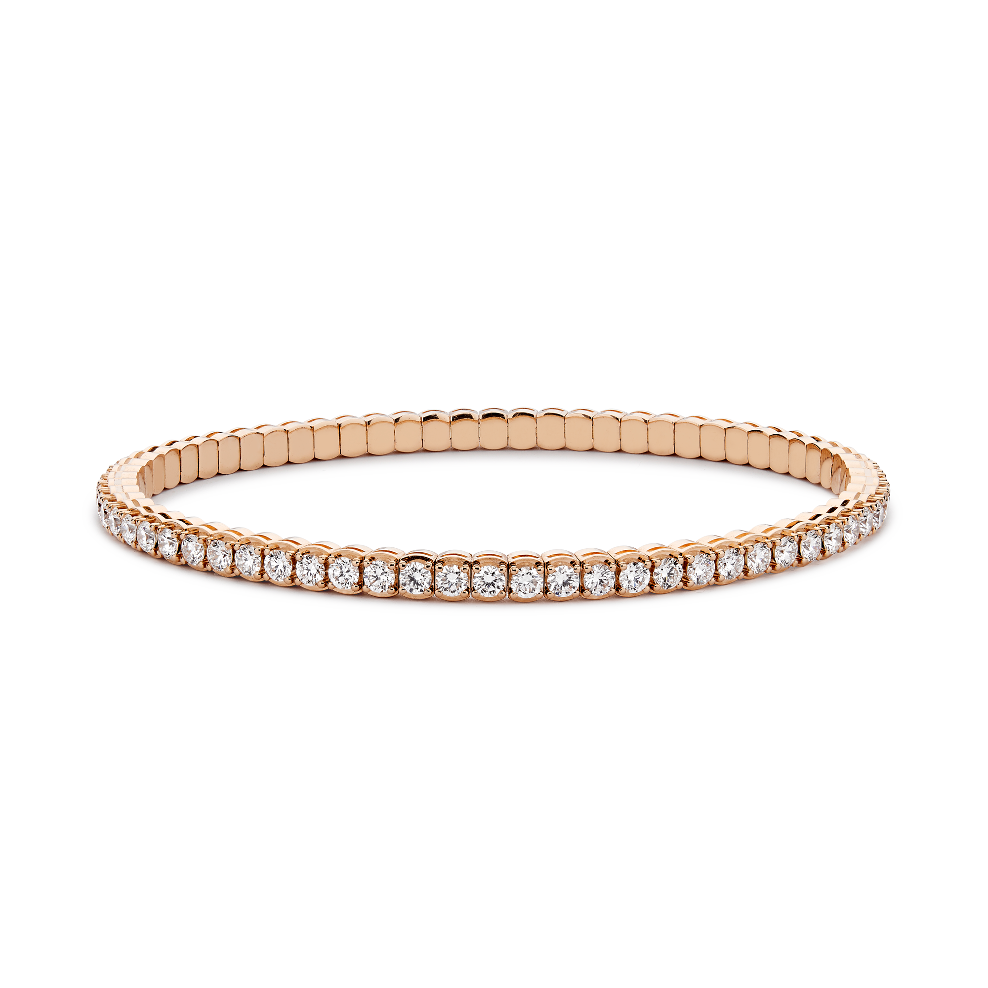 Expandable Diamond Bangle Brilliant Cut, Four Claw Set_1