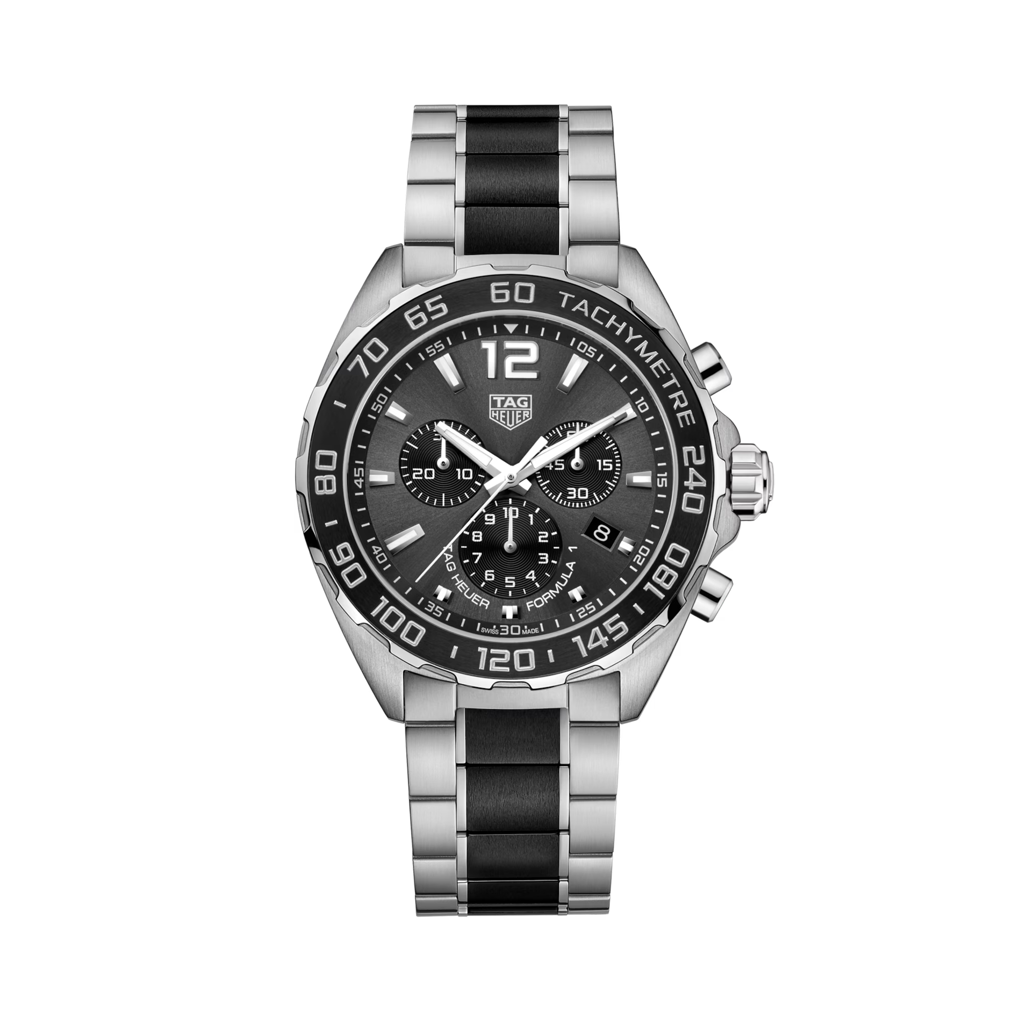 Tag Heuer Formula 1 Chronograph 43mm, Silver Grey Dial, Baton/Arabic Numerals_1