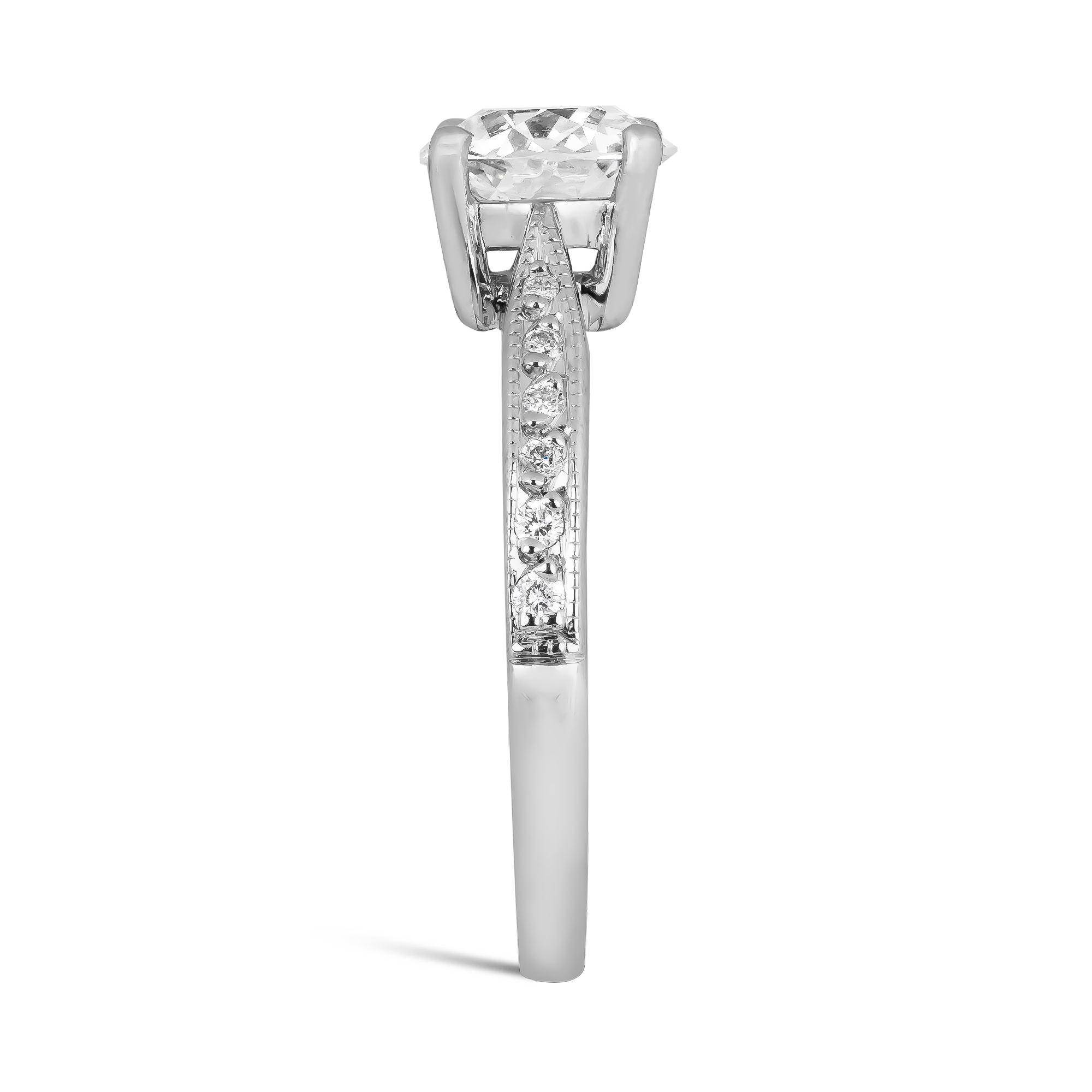 Old Cut 1.21ct Diamond Solitaire Ring Old Cut, Claw Set_4