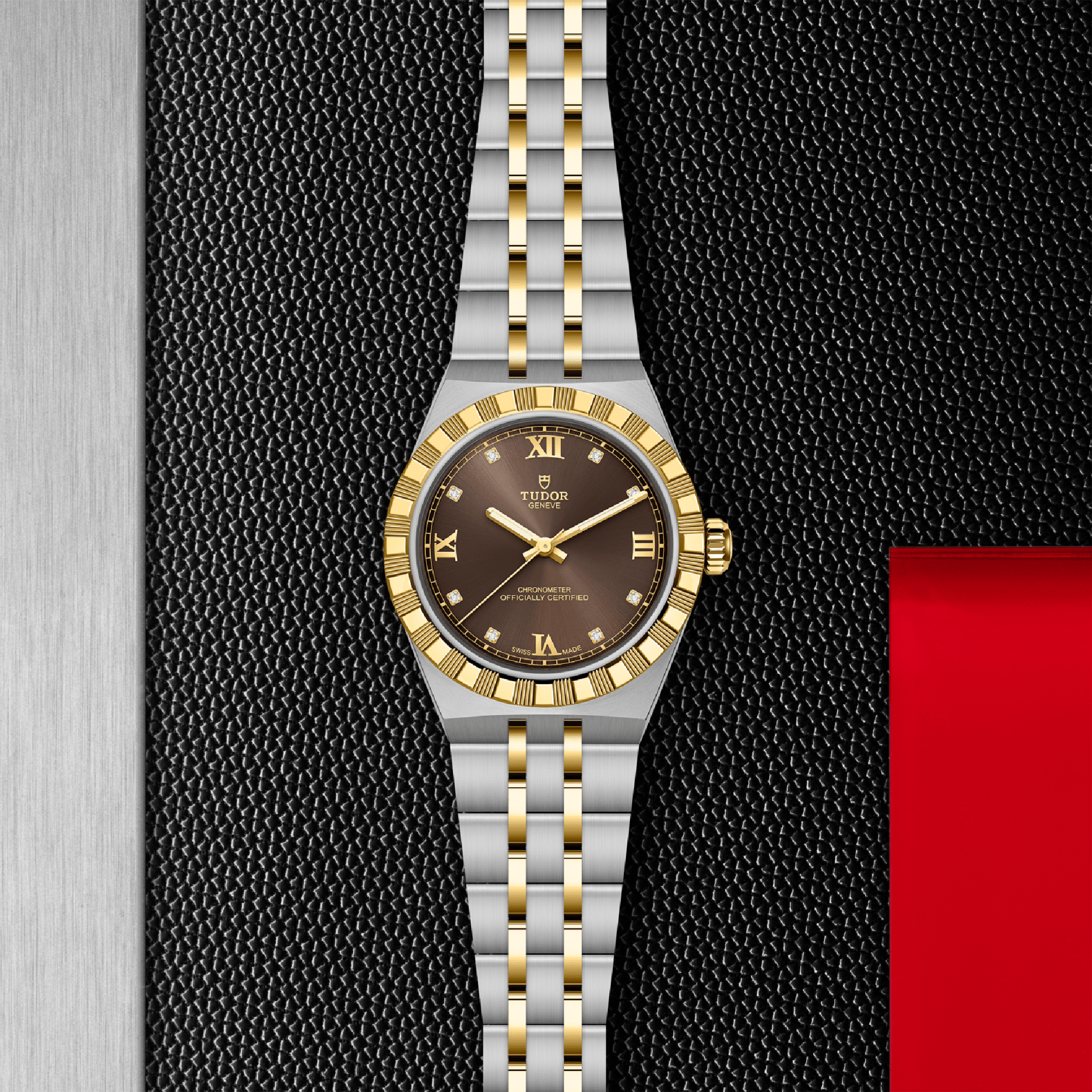 Tudor Royal 30mm, Brown Dial, Roman/Diamond Numerals_2