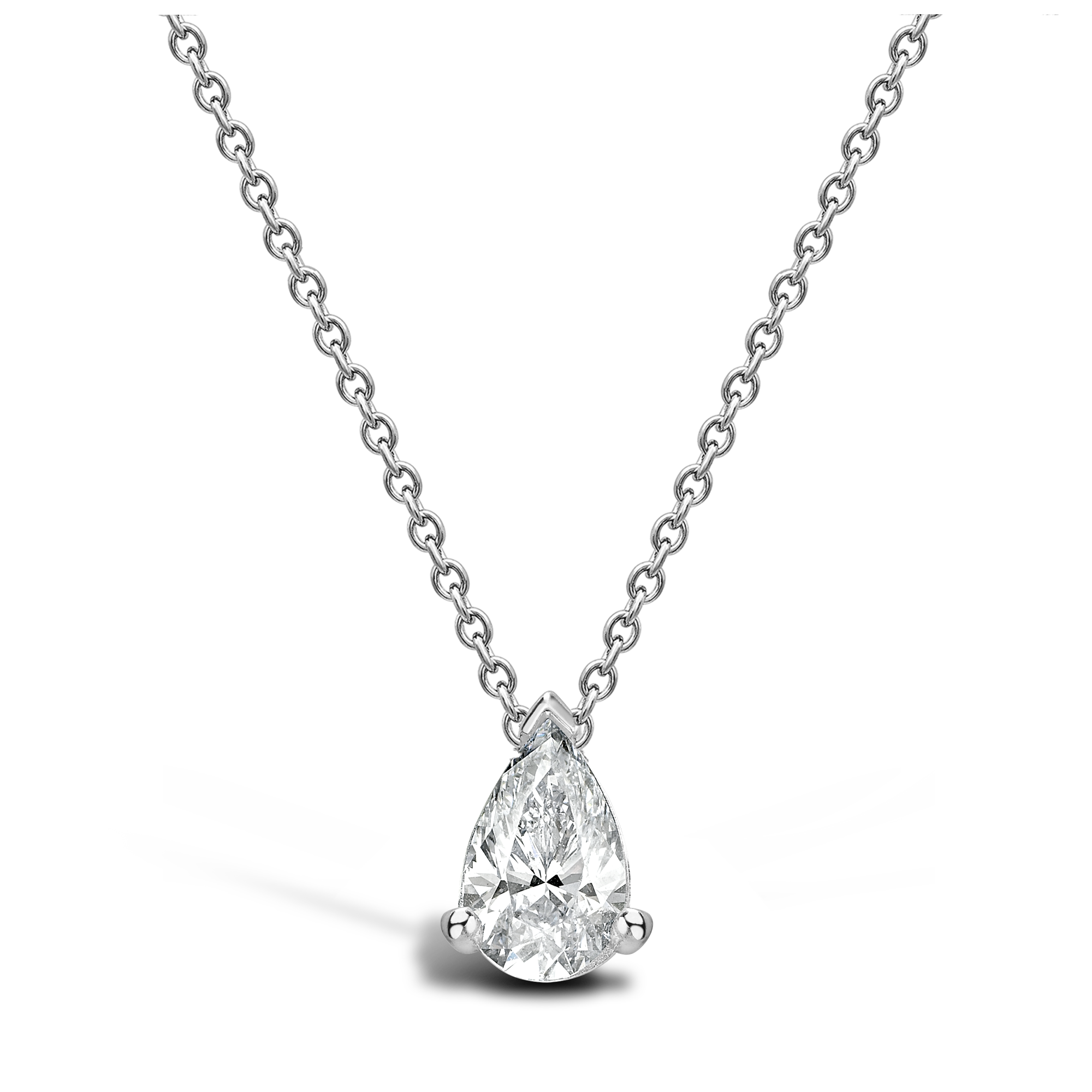 Pear Shaped Diamond Pendant Pear Shaped, Claw Set_1