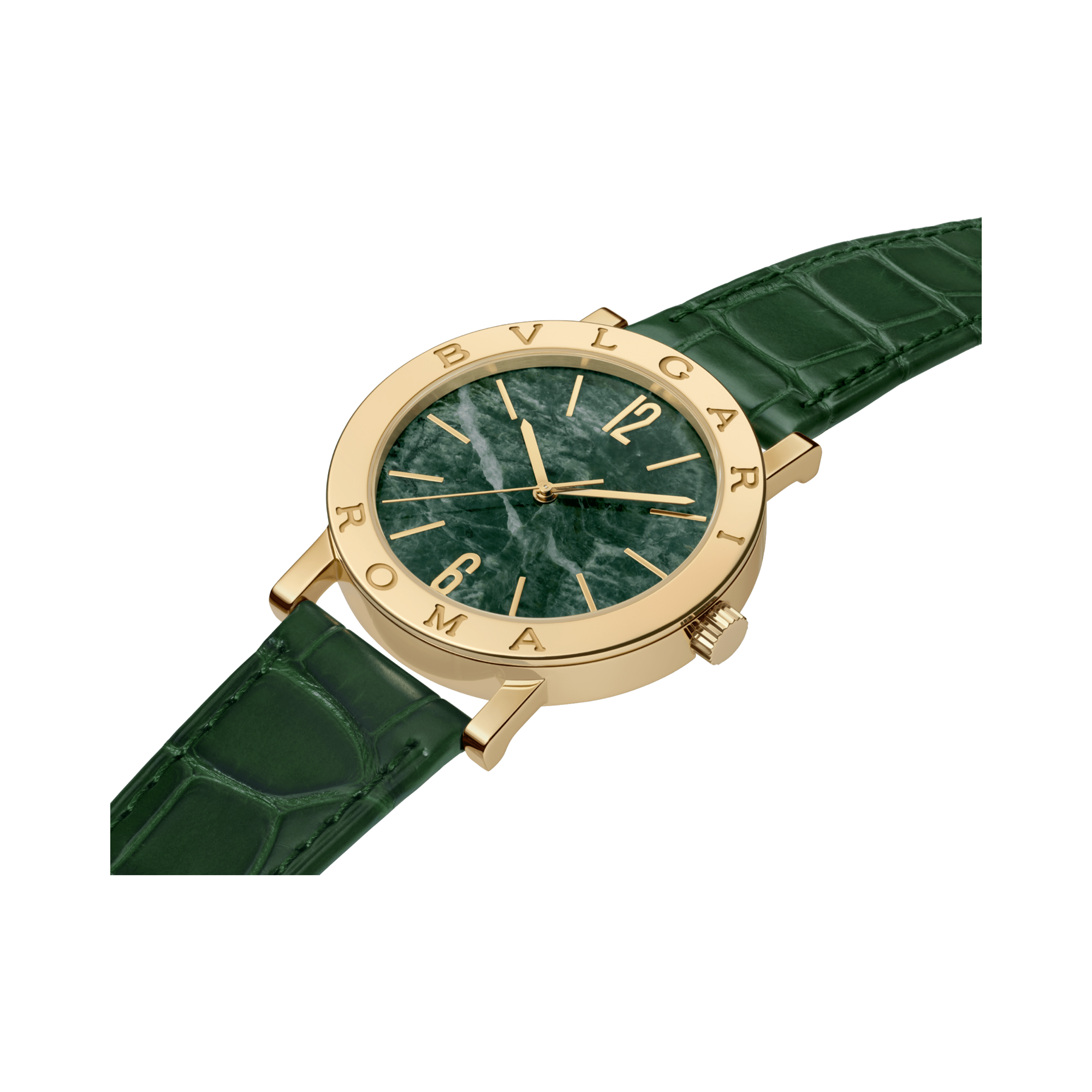 Bvlgari Bvlgari 38mm, Green Dial, Arabic/Baton Numerals_2