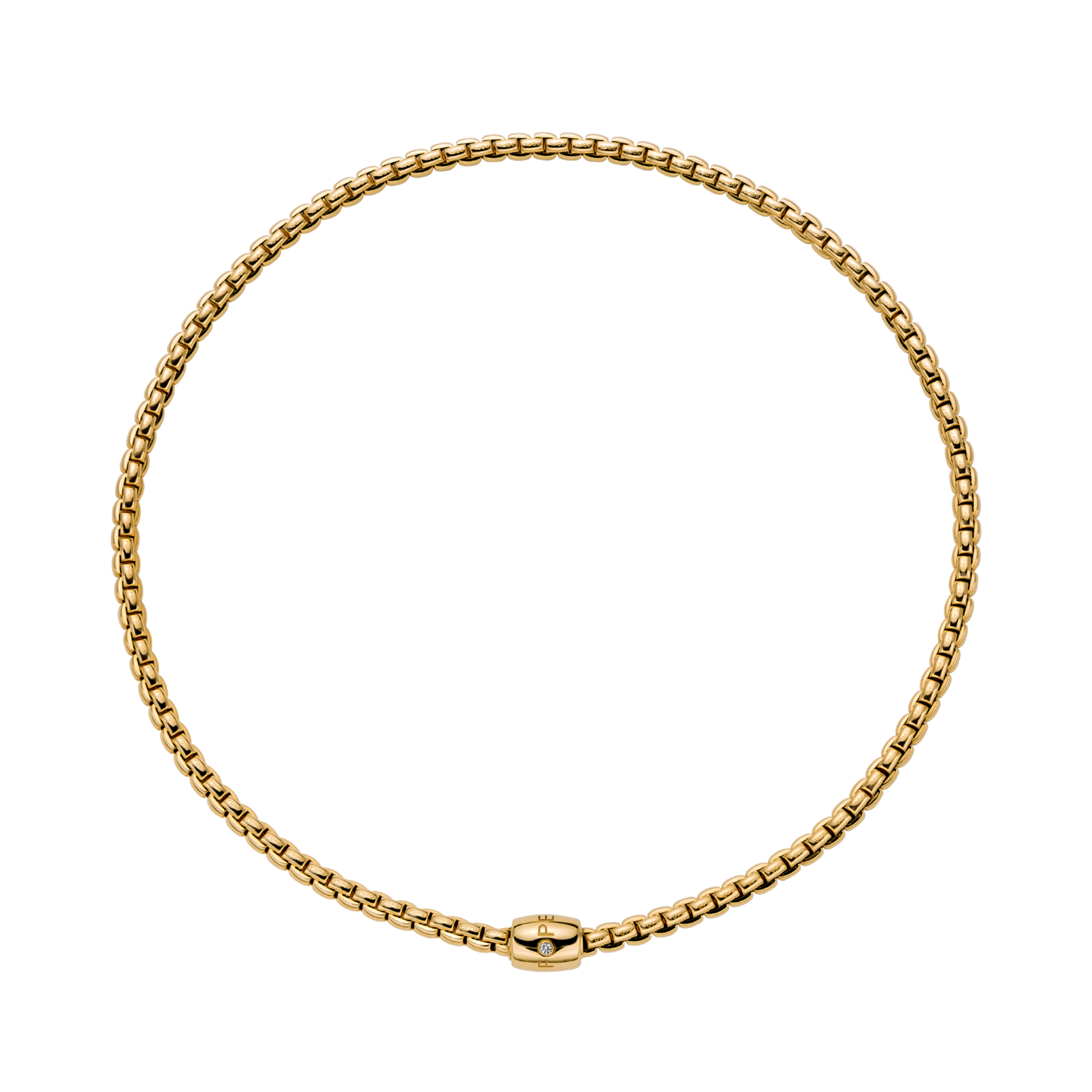 FOPE Solo Flex'It 0.01ct Diamond Necklace Brilliant Cut, Pave Set_1