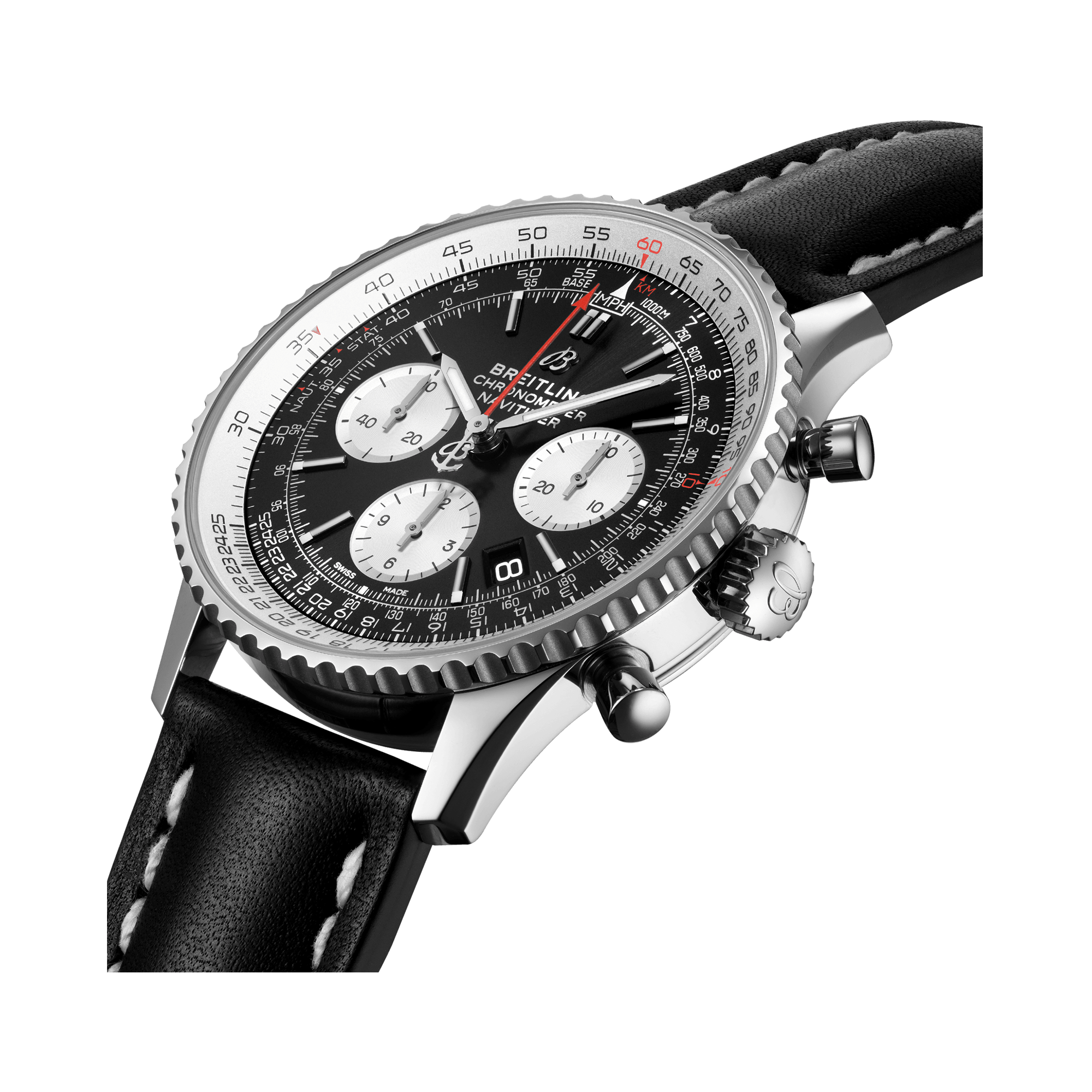 Breitling Navitimer B01 Chronograph 43 43mm, Black Dial, Baton Numerals_3