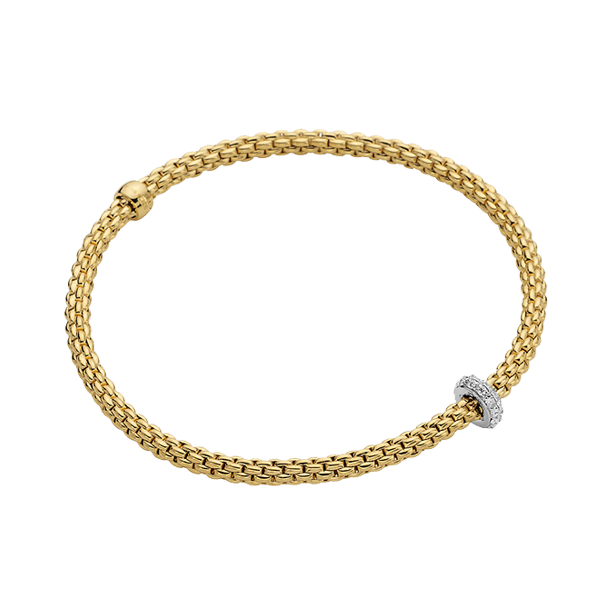 FOPE Prima Flex'It Medium Diamond Bracelet Brilliant Cut, Pave Set_1