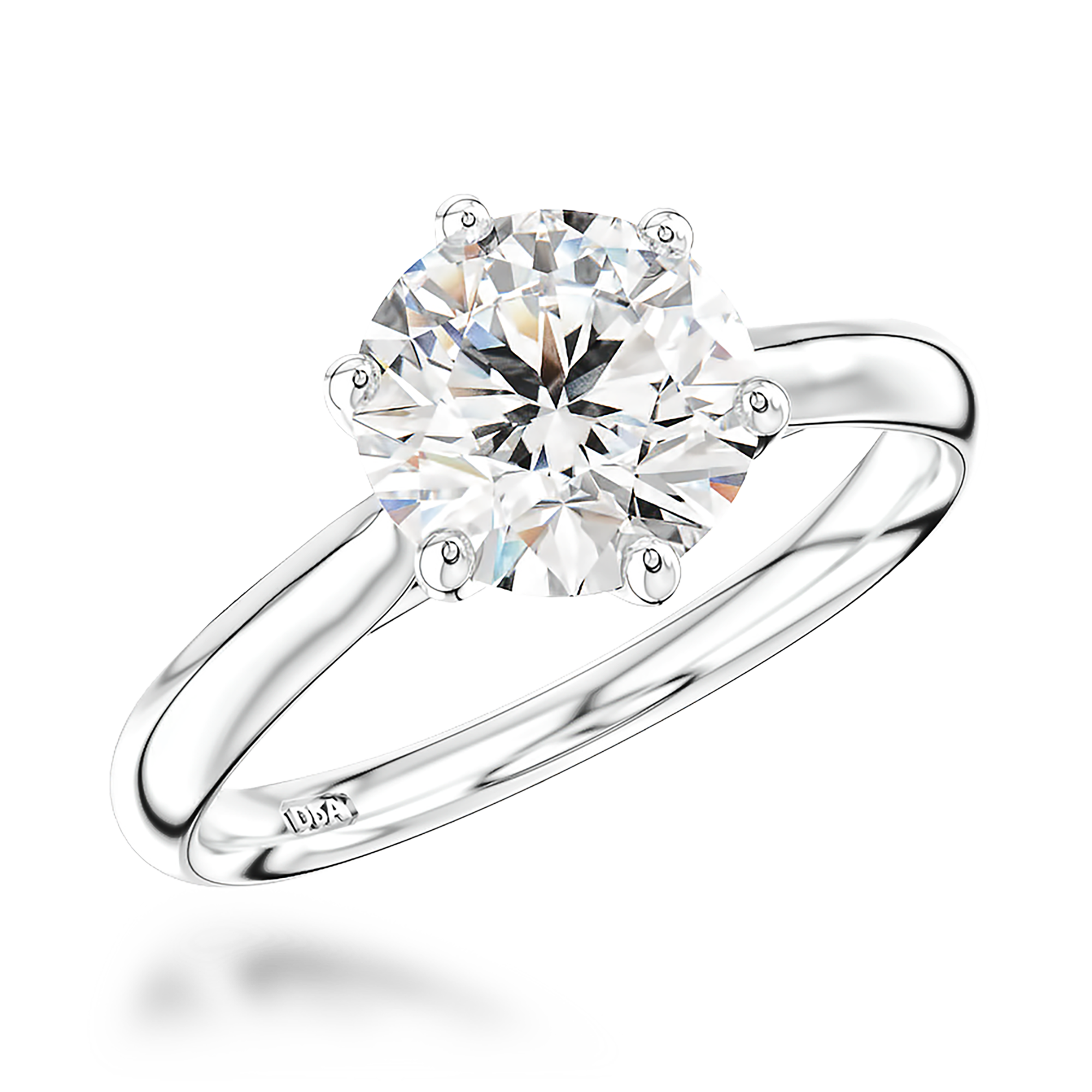 1.20CT Diamond Solitaire Ring Brilliant Cut, Six Claw Set_1