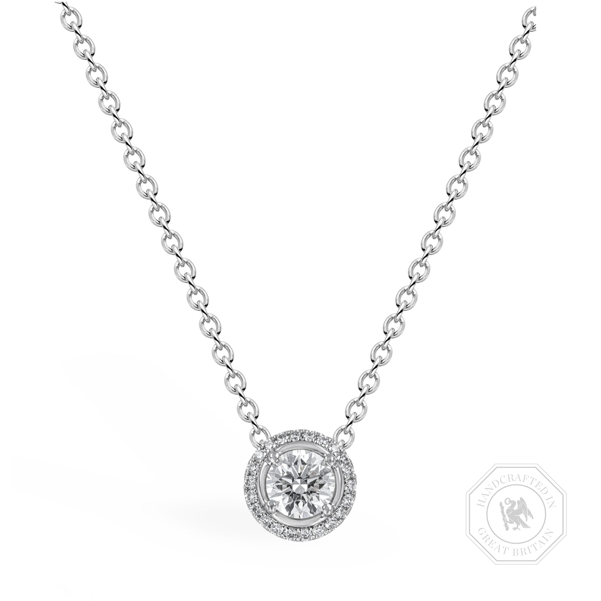 Celestial 0.70ct Diamond Cluster Pendant Brilliant cut, Claw set_1
