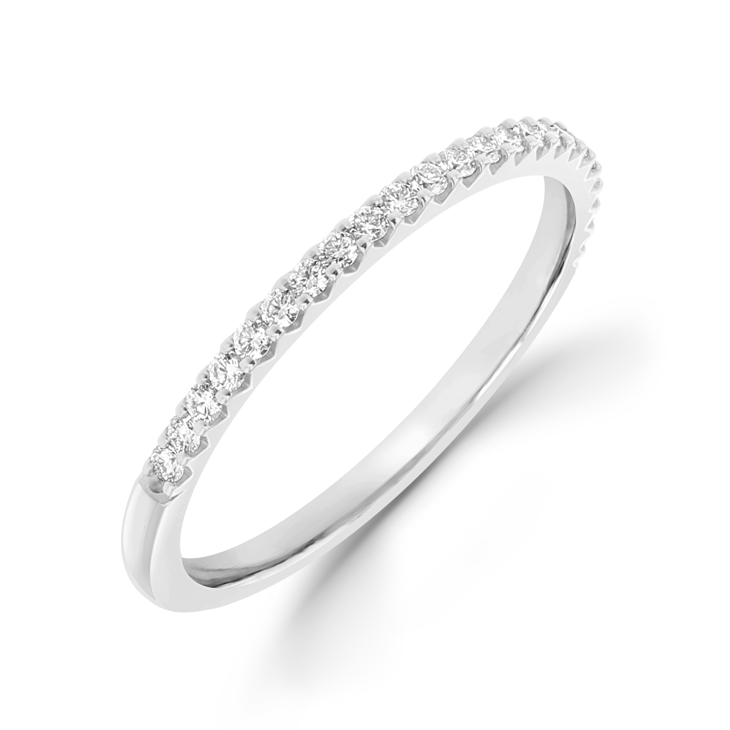 Brilliant Cut Diamond Half Eternity Ring Brilliant Cut, Half Eternity, Claw Set_1