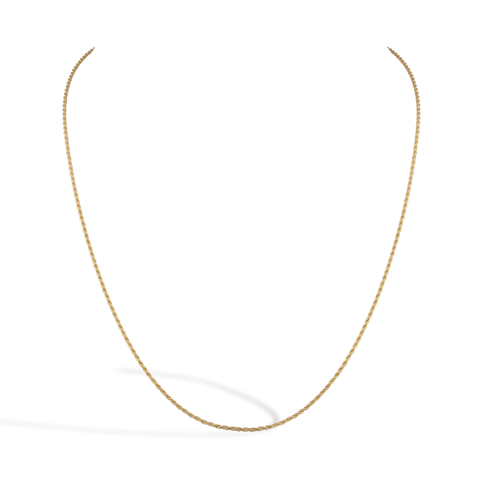 Medium Rope Style Chain (45cm) Brilliant Cut, Rubover Set_1