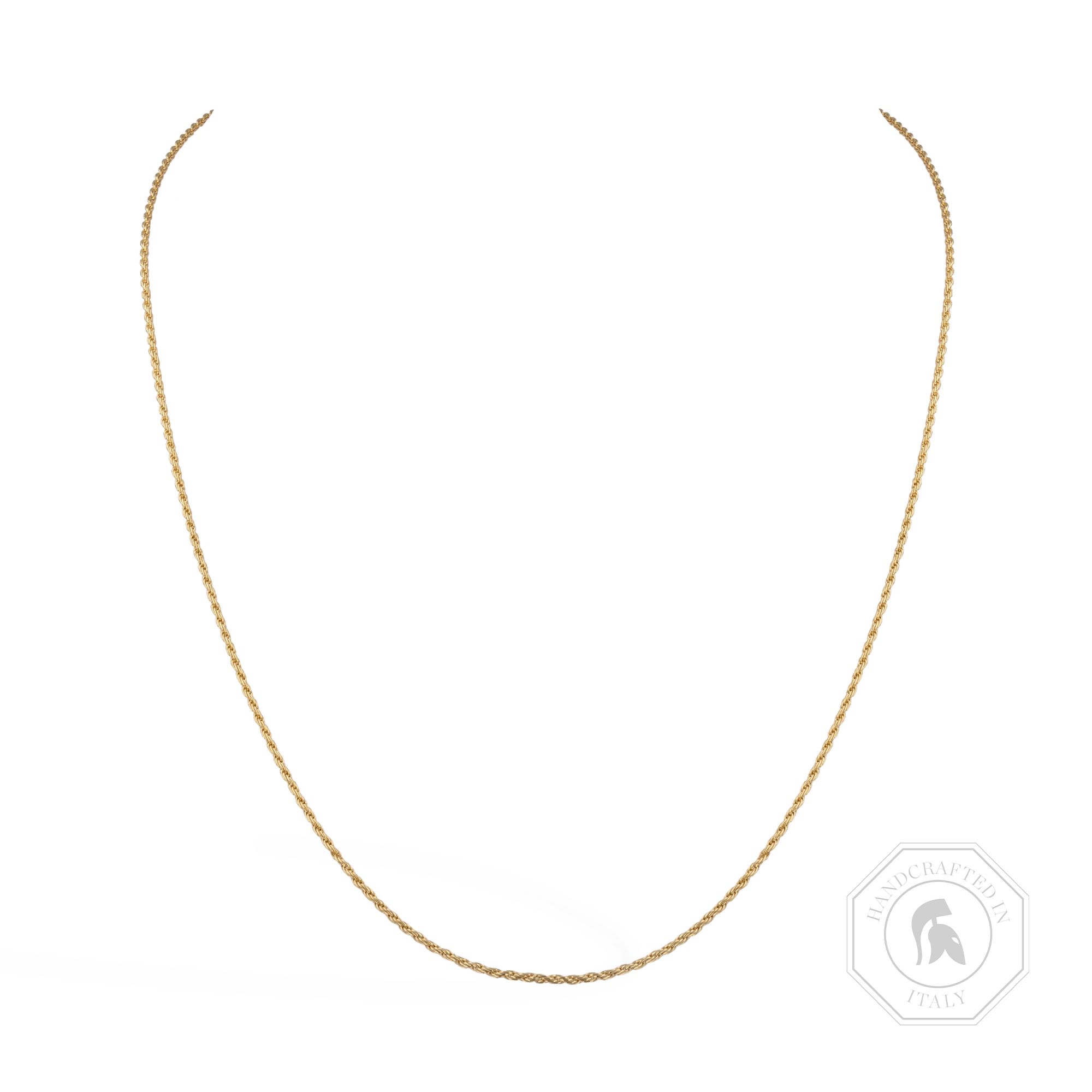Medium Rope Style Chain (45cm) Brilliant Cut, Rubover Set_1