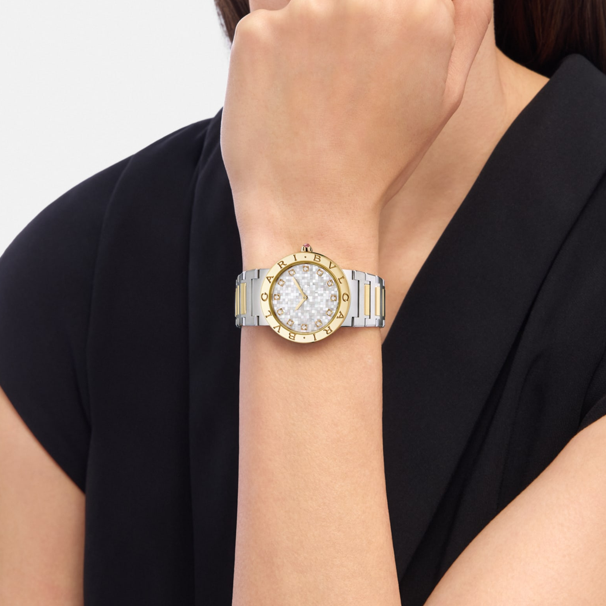 Bulgari Bulgari 33mm Mother of Pearl Diamond set Dial_10