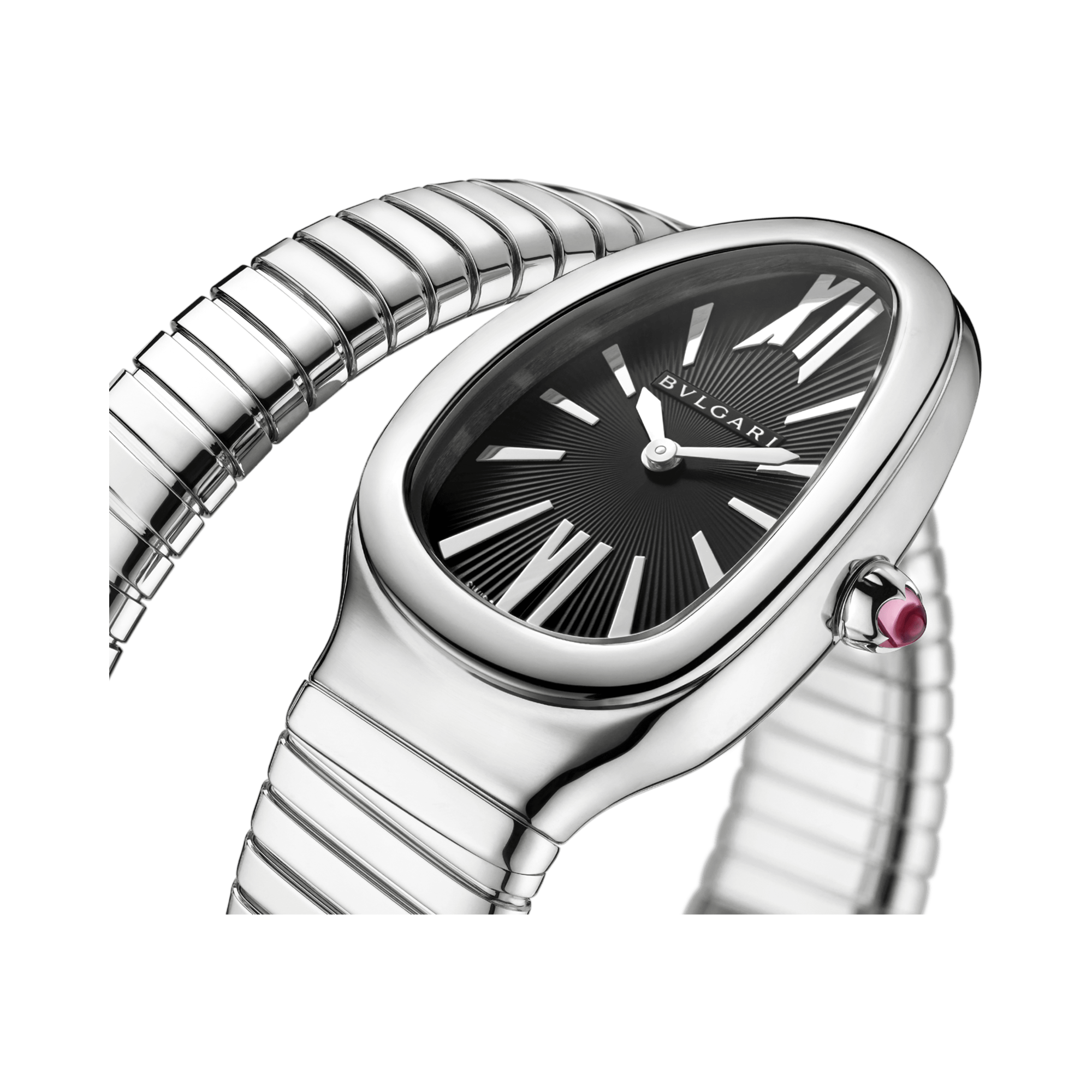 Bvlgari Serpenti Tubogas 35mm, Black Dial, Baton & Roman Numerals_3