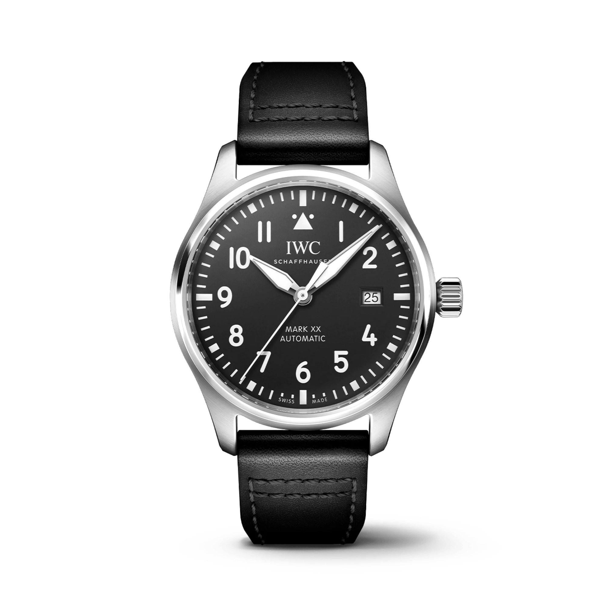 IWC Pilot's Mark XX 40mm, Black Dial, Arabic/Baton Numerals_1