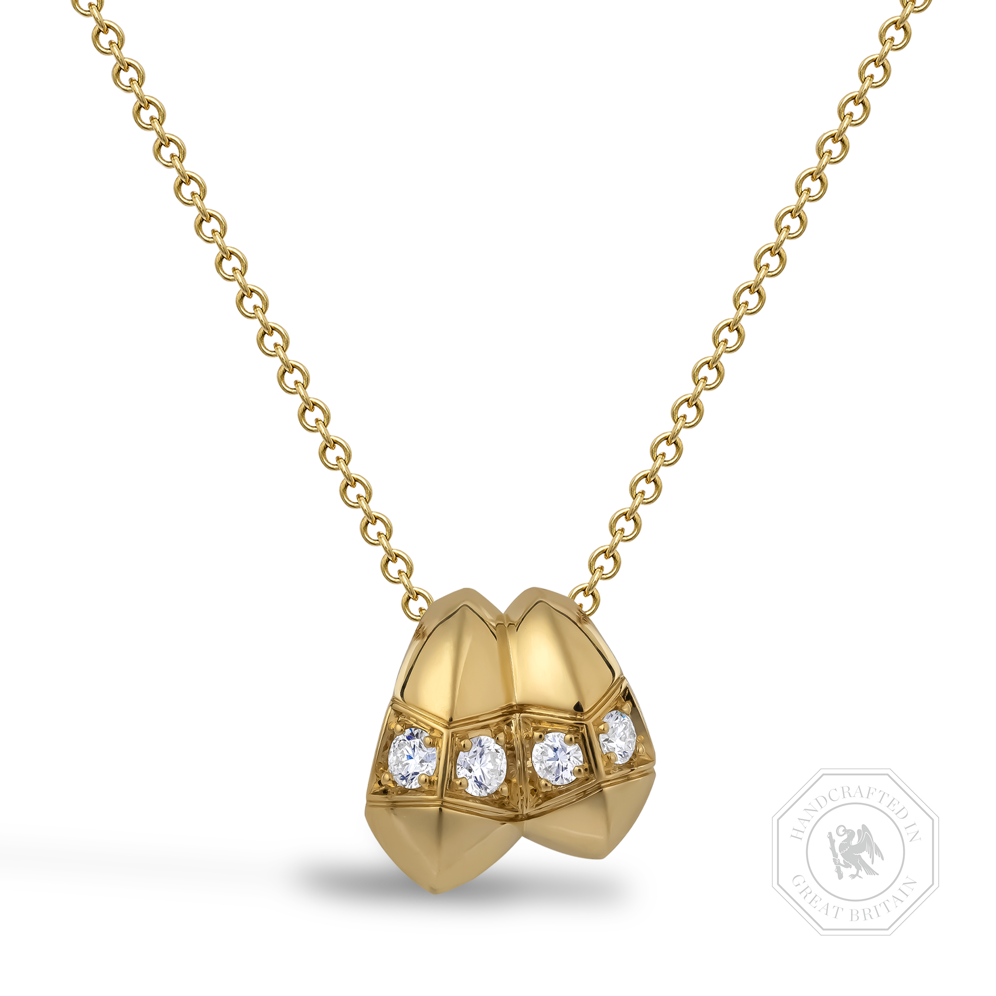 Origins Large Diamond Set Pendant Brilliant cut, Claw set_1