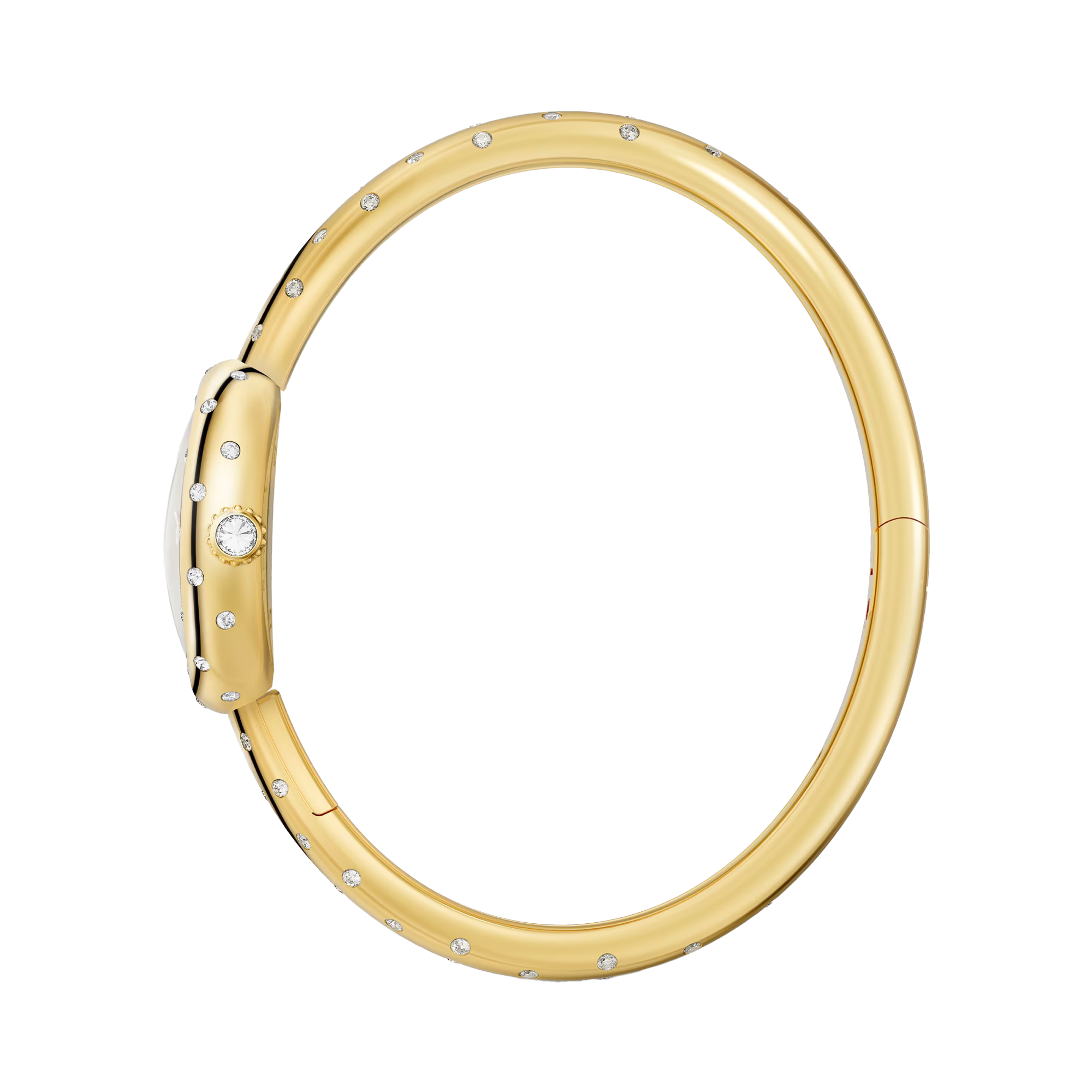 Cartier Baignoire de Cartier 18.7mm, Gold Dial, Plain Numeral_3