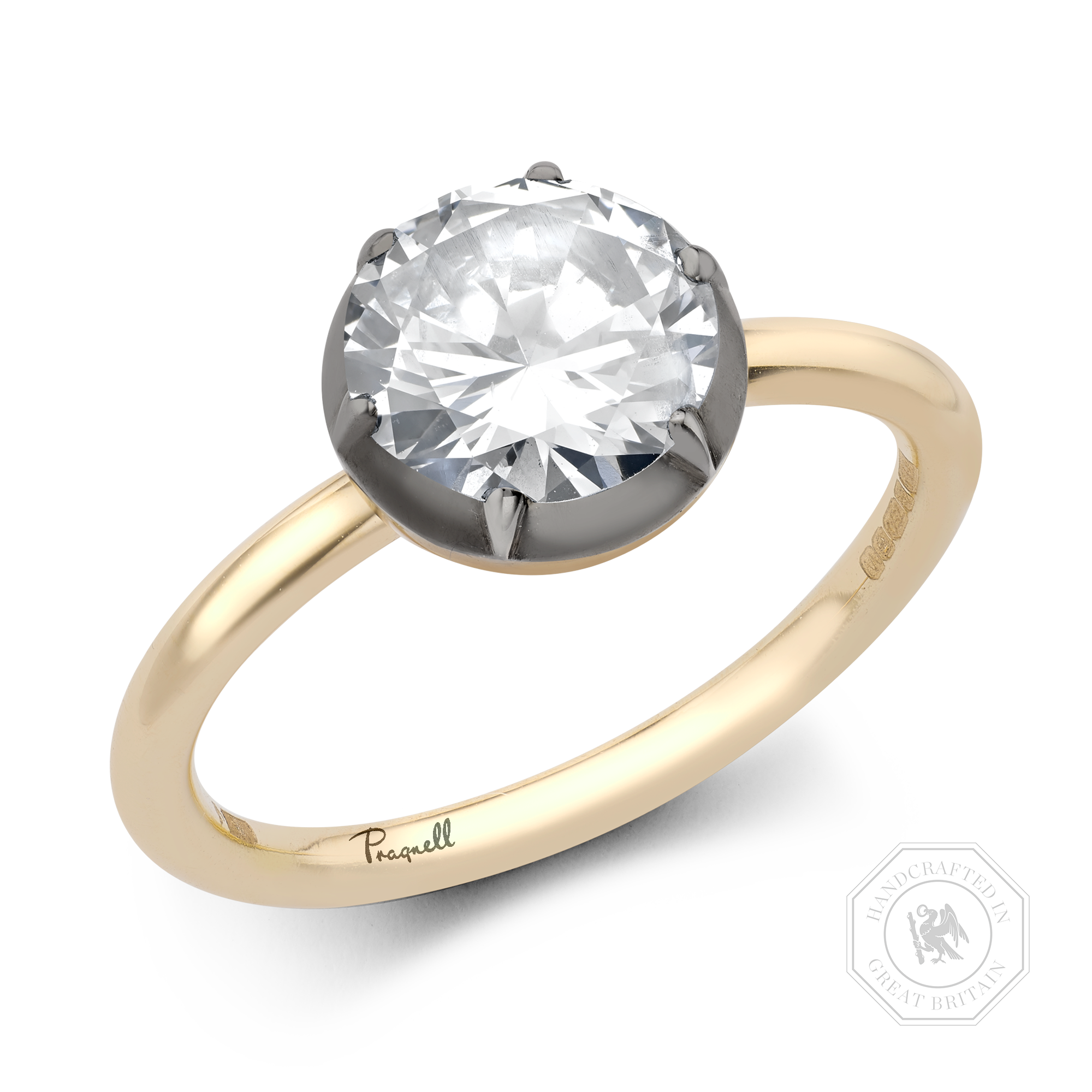 Georgian Setting 1.63ct Diamond Solitaire Ring Brilliant cut, Claw set_1