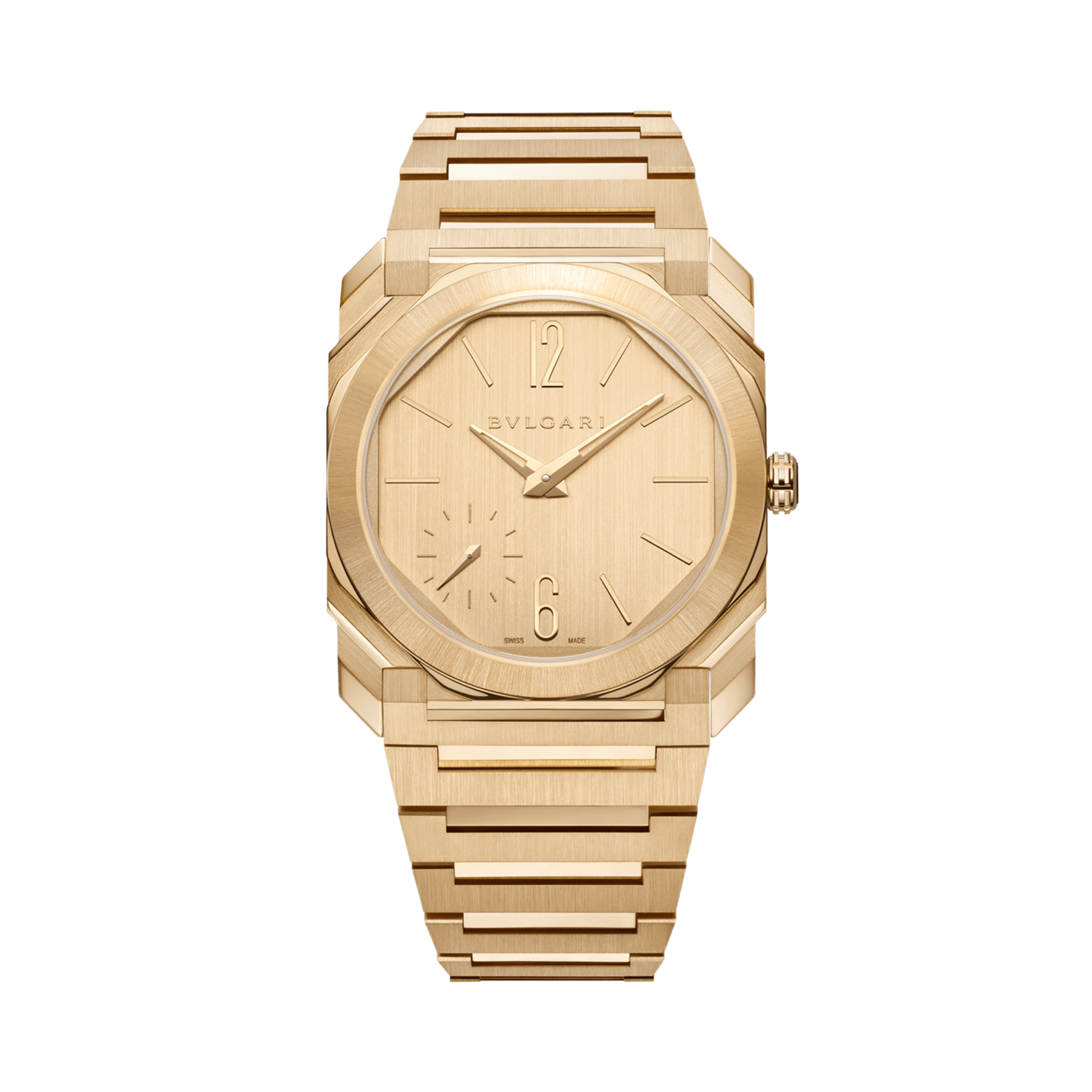 Bvlgari Octo Finissimo 37mm, Gold Dial, Baton/Roman Numerals_1