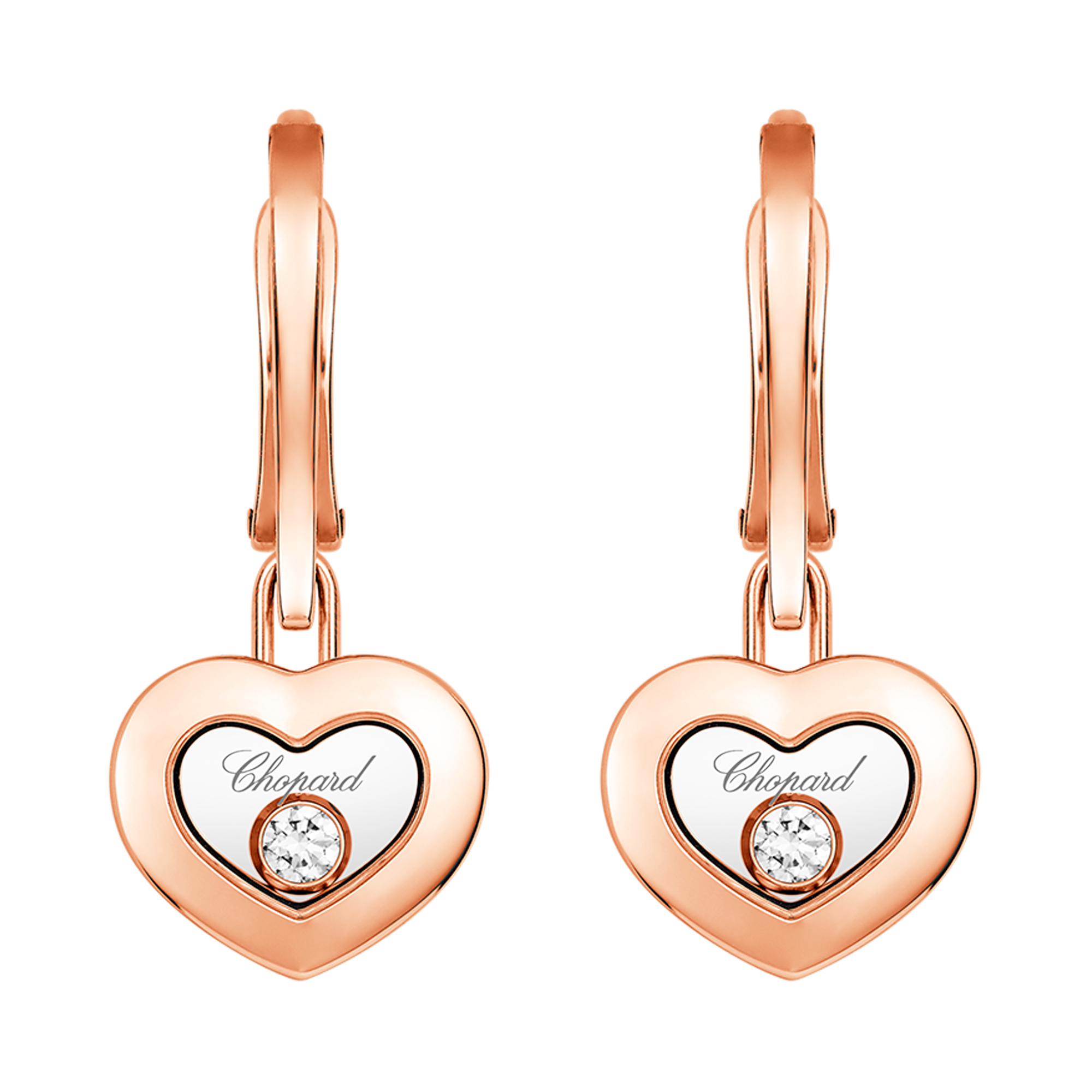 Chopard Happy Diamonds Drop Earrings Brilliant Cut, Rub Over Set_1