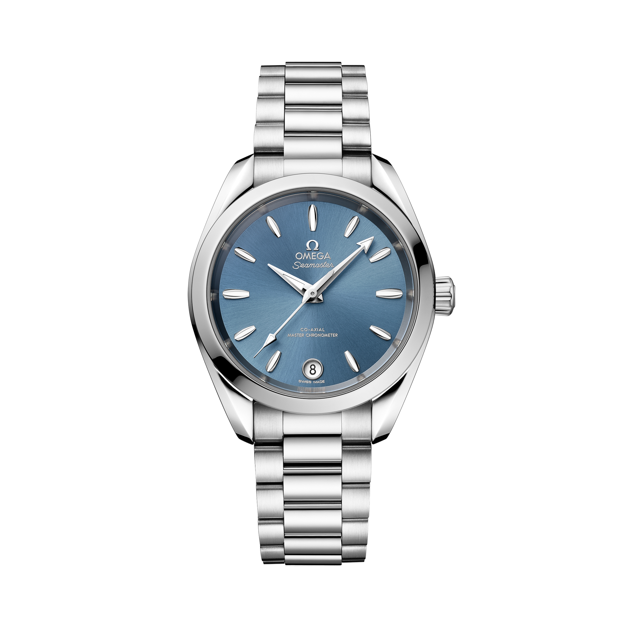 Omega Seamaster Aqua Terra 34mm, Blue Dial, Baton Numerals_1