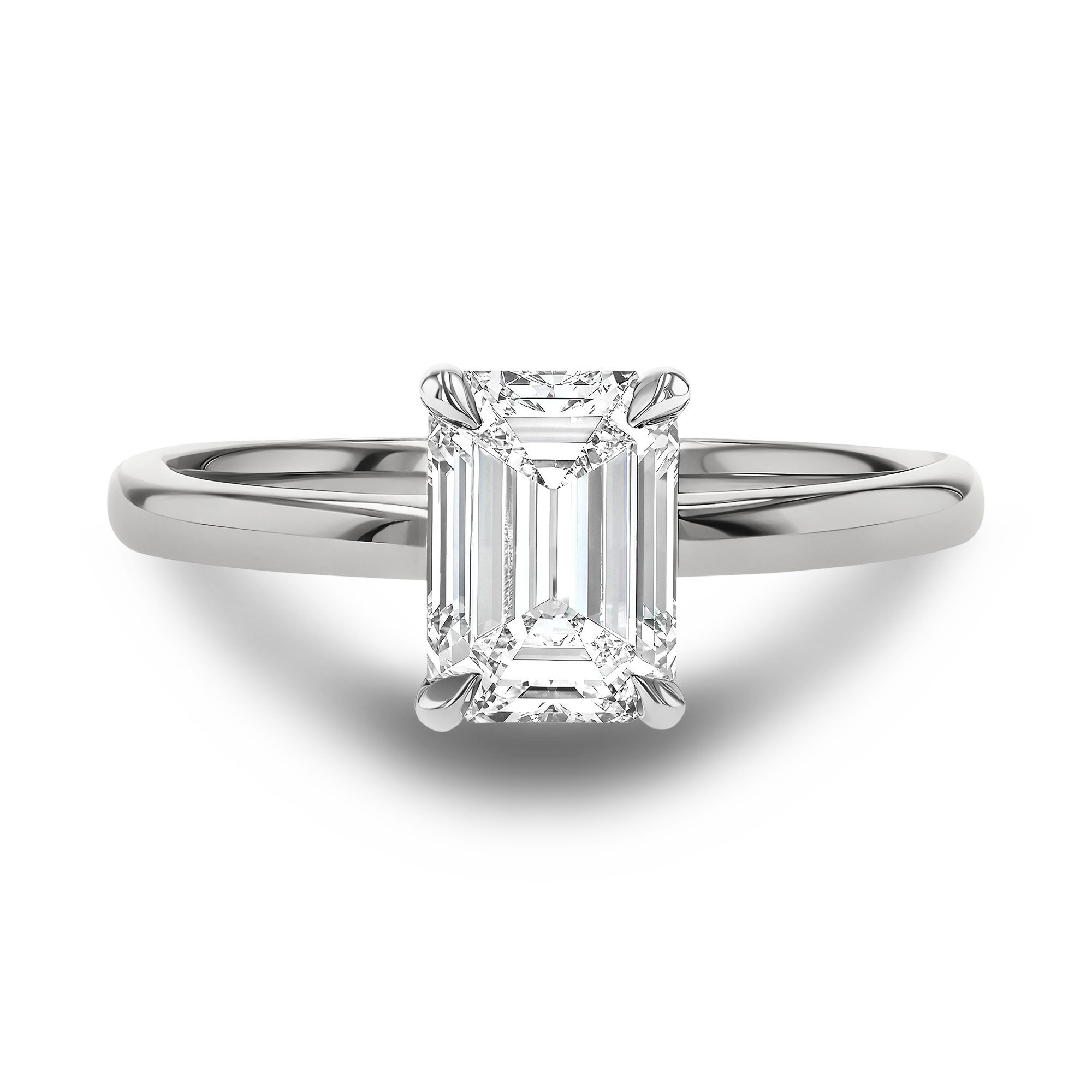 Gaia 1.70ct Diamond Ring Emerald Cut, Claw Set_2