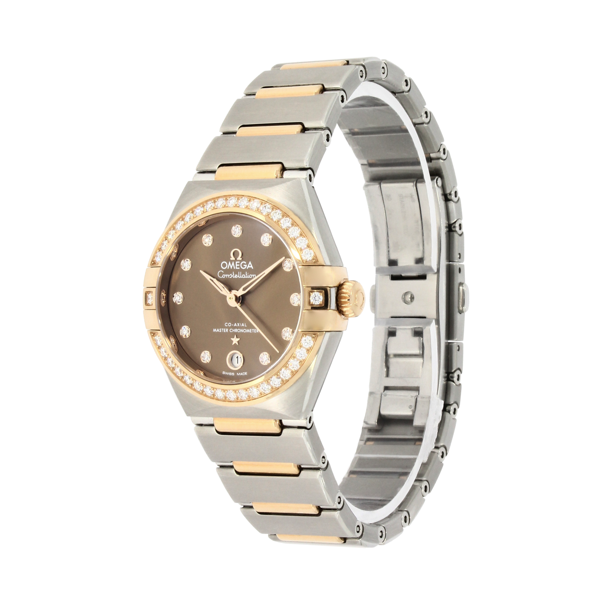 OMEGA Constellation 29mm, Brown Dial, Diamond Numerals_2