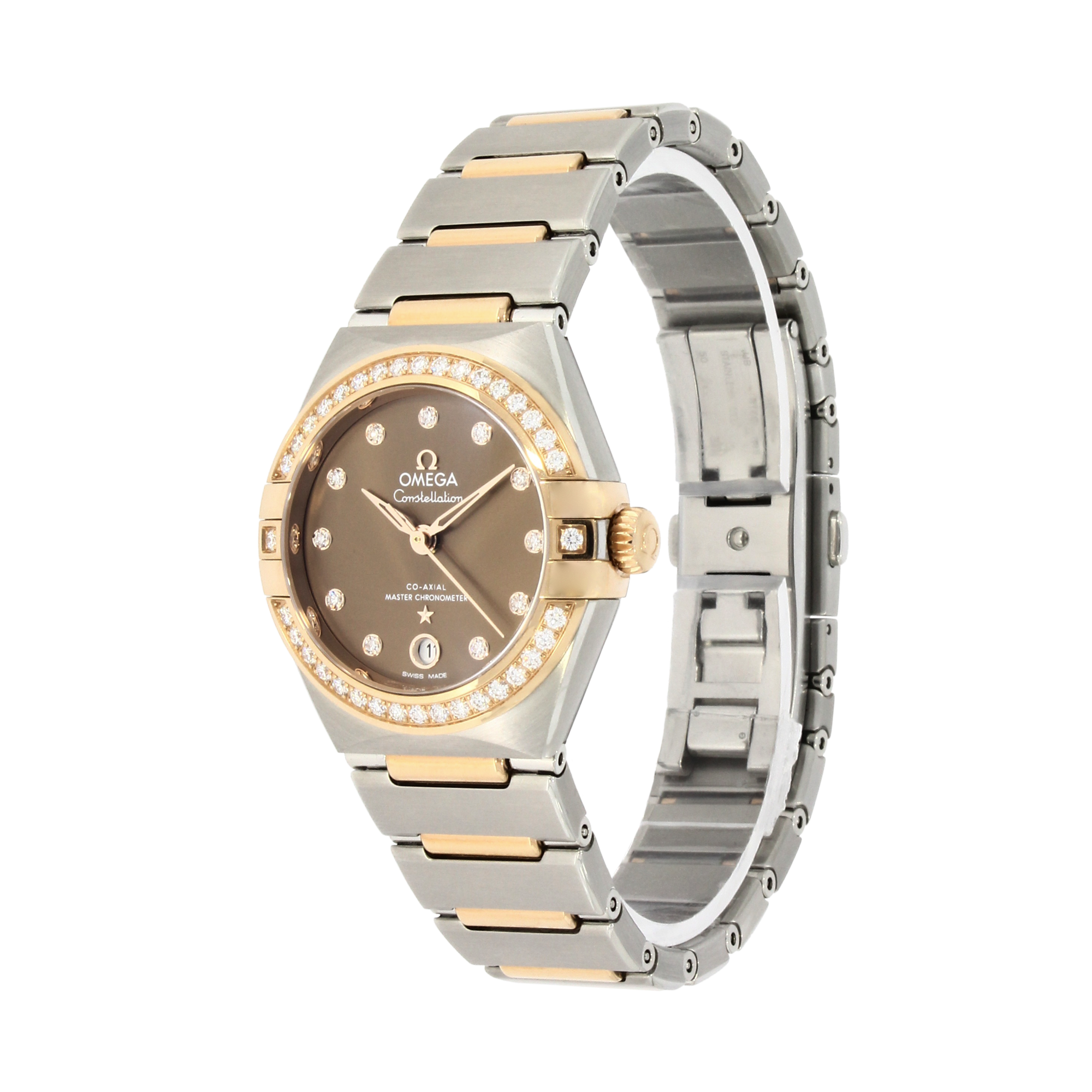 OMEGA Constellation 29mm, Brown Dial, Diamond Numerals_2