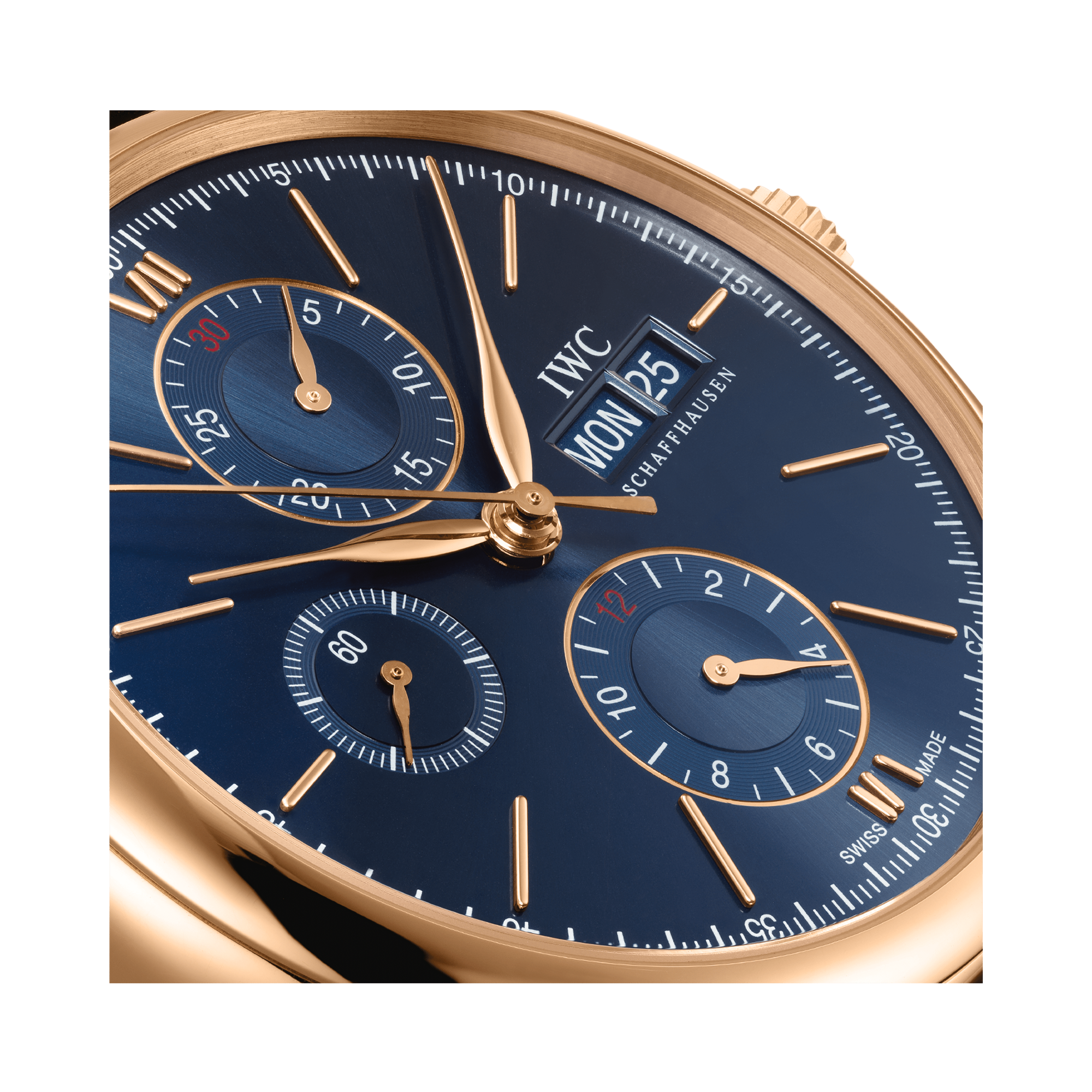 IWC Portofino Chronograph 42mm, Blue Dial, Baton Numerals_4
