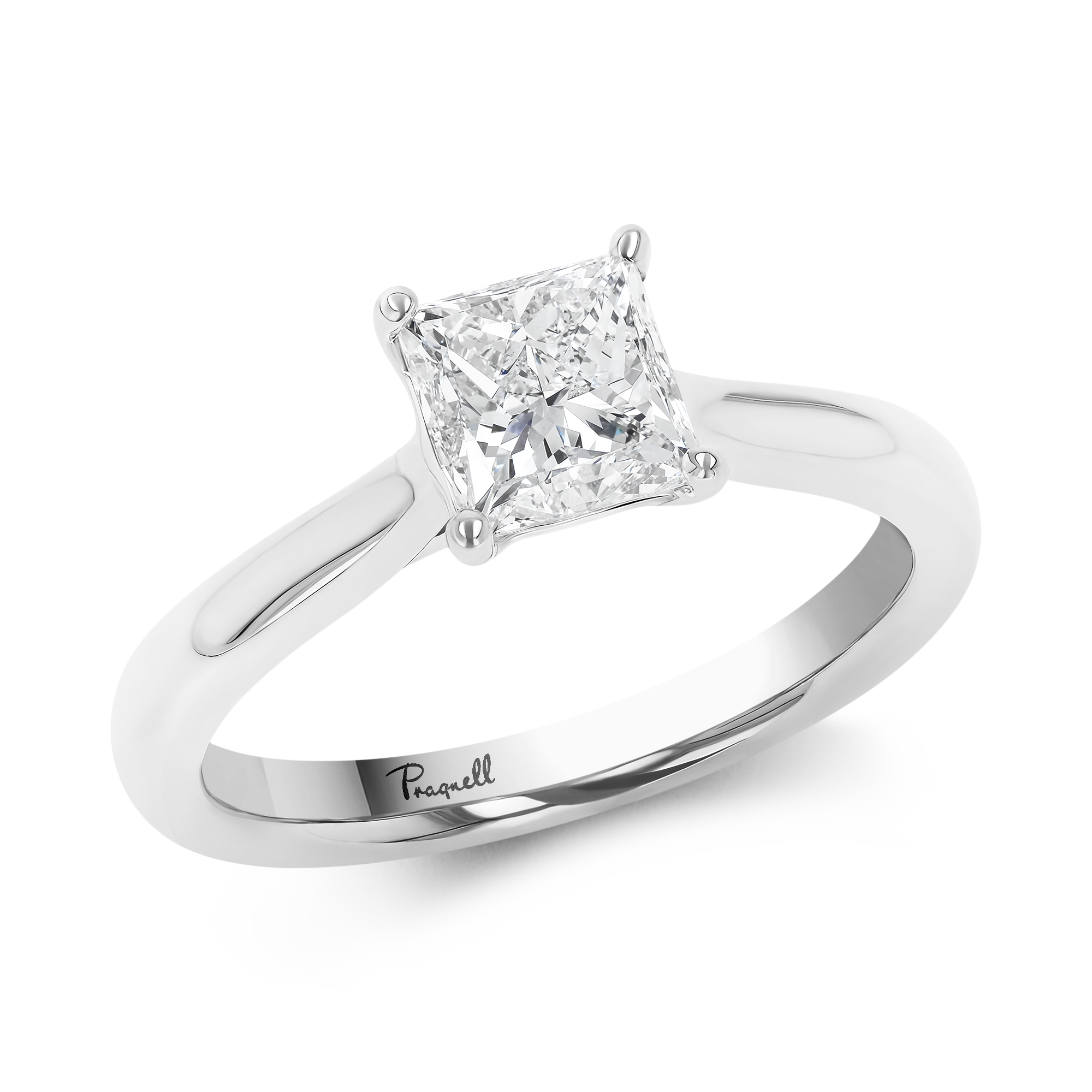 Gaia 0.40ct Princess Cut Diamond Ring Princess Cut, Claw Set_1