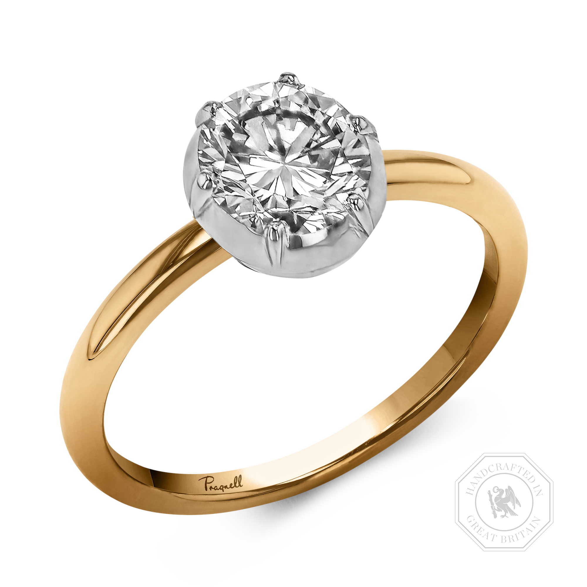 Georgian Setting 1.36ct Diamond Solitaire Ring Brilliant cut, Claw set_1