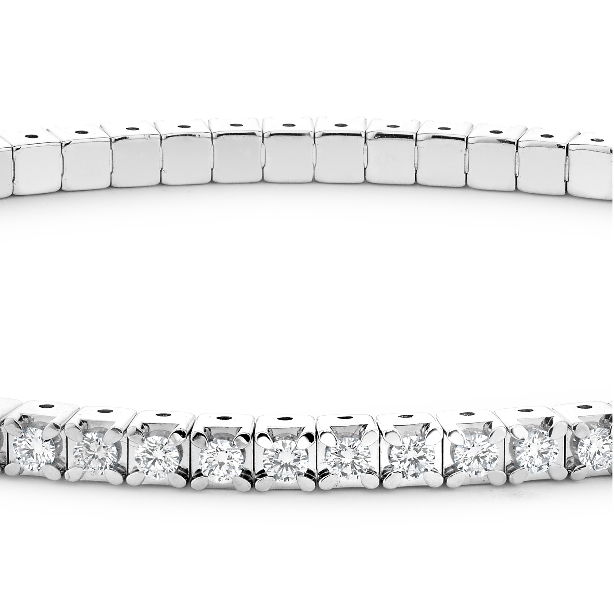 Expandable Diamond Bangle Brilliant Cut, Four Claw Set_2