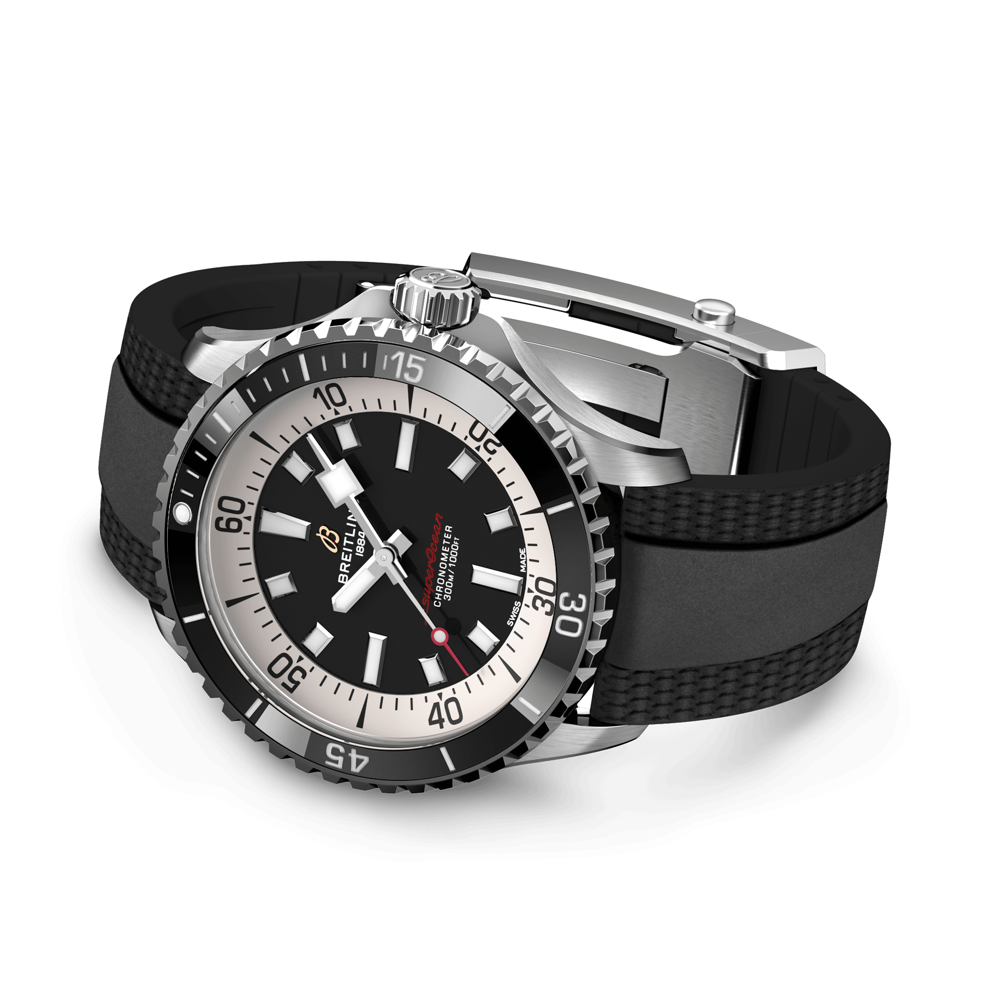 Breitling Superocean Automatic 42 42mm, Black Dial, Arabic & Baton Numerals_4