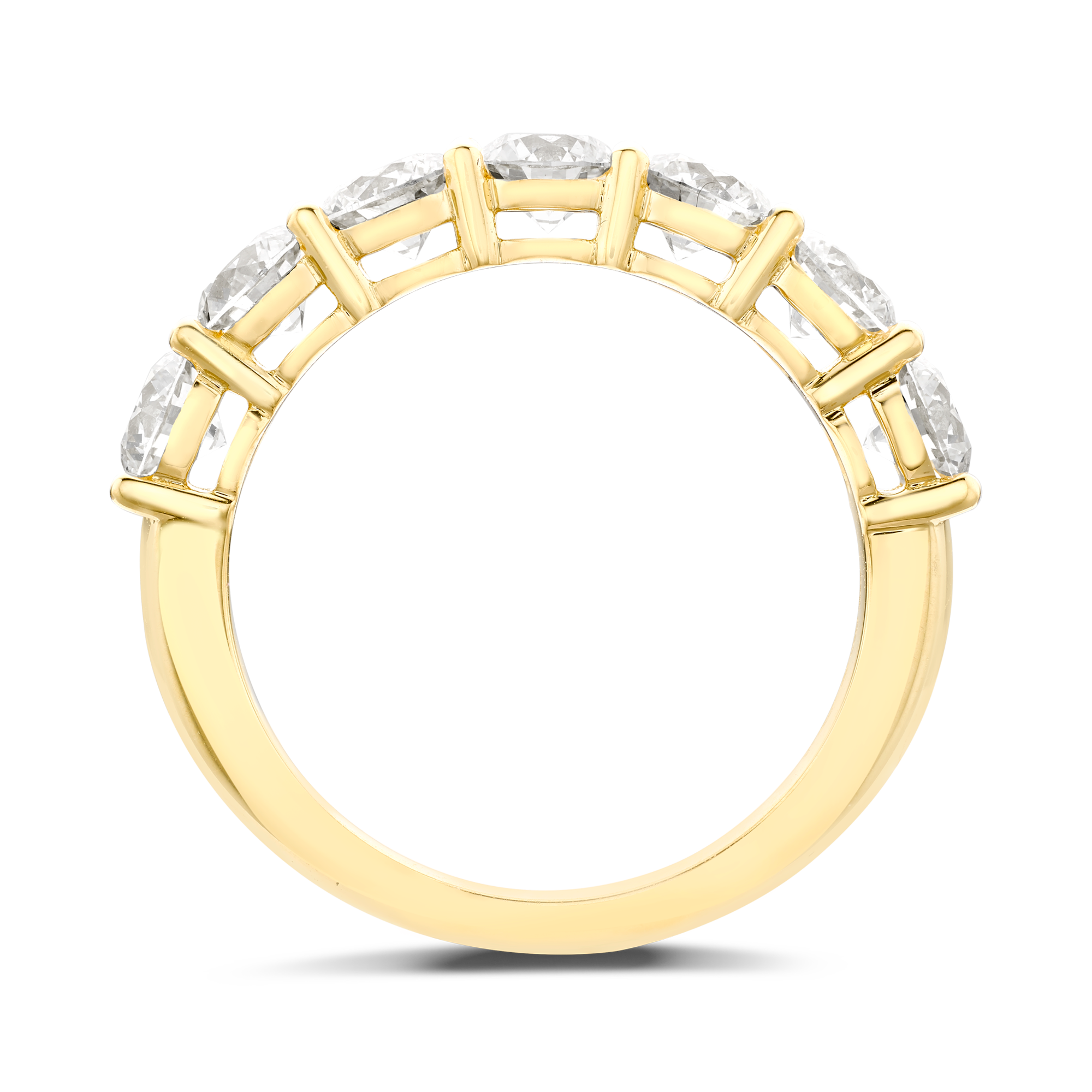 Seven Stone Diamond  Ring Round Brilliant, Claw Set_3