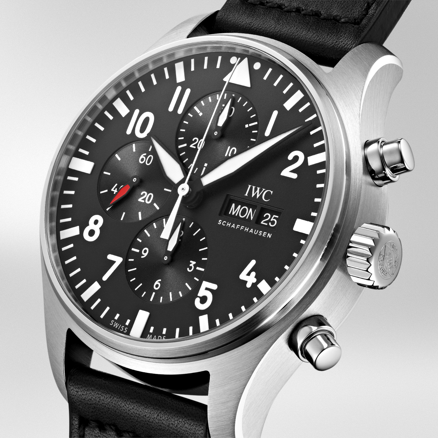 IWC Pilot's Chronograph 43mm, Black Dial, Arabic Numerals_2