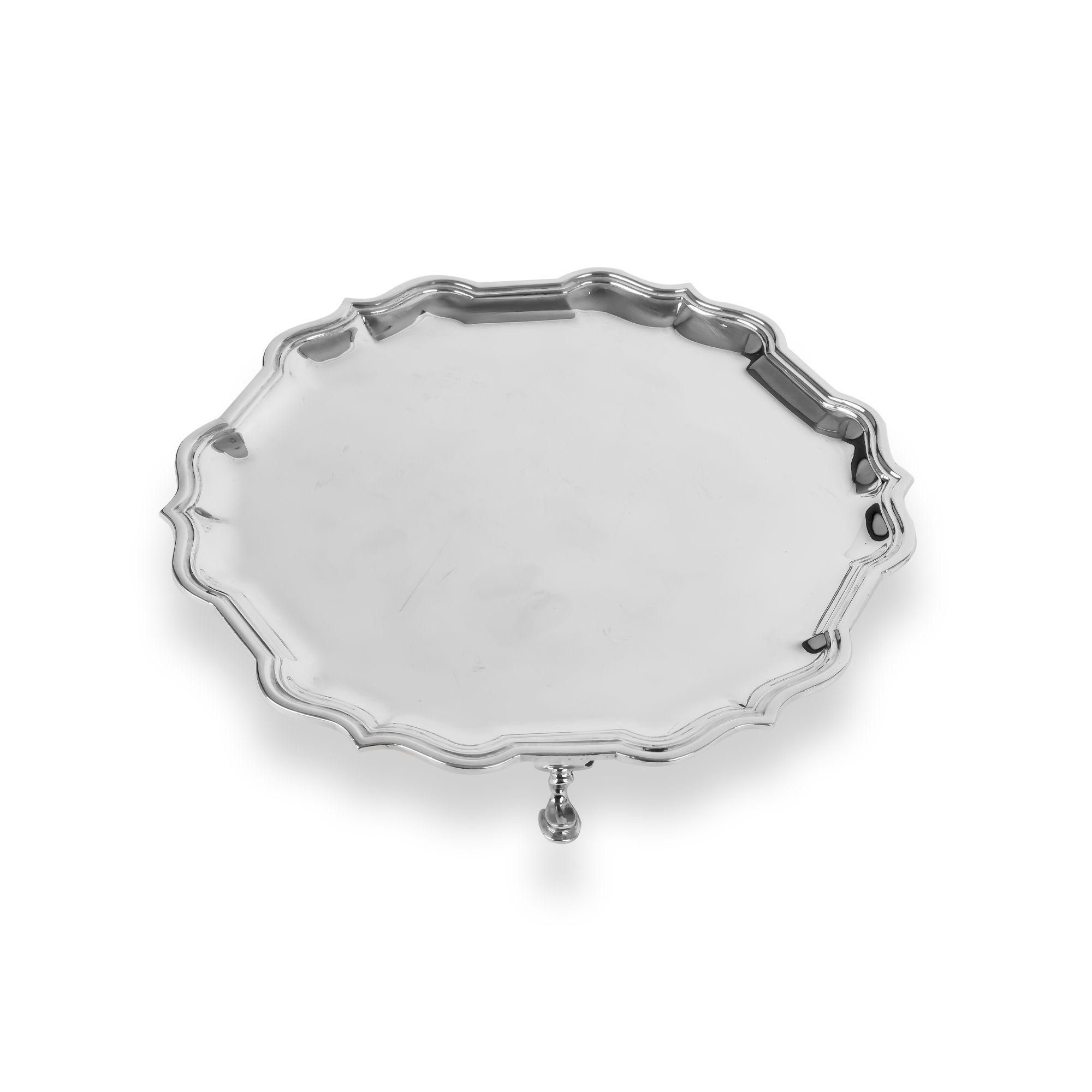 Antique Silver Salver Hallmarked Sheffield_2