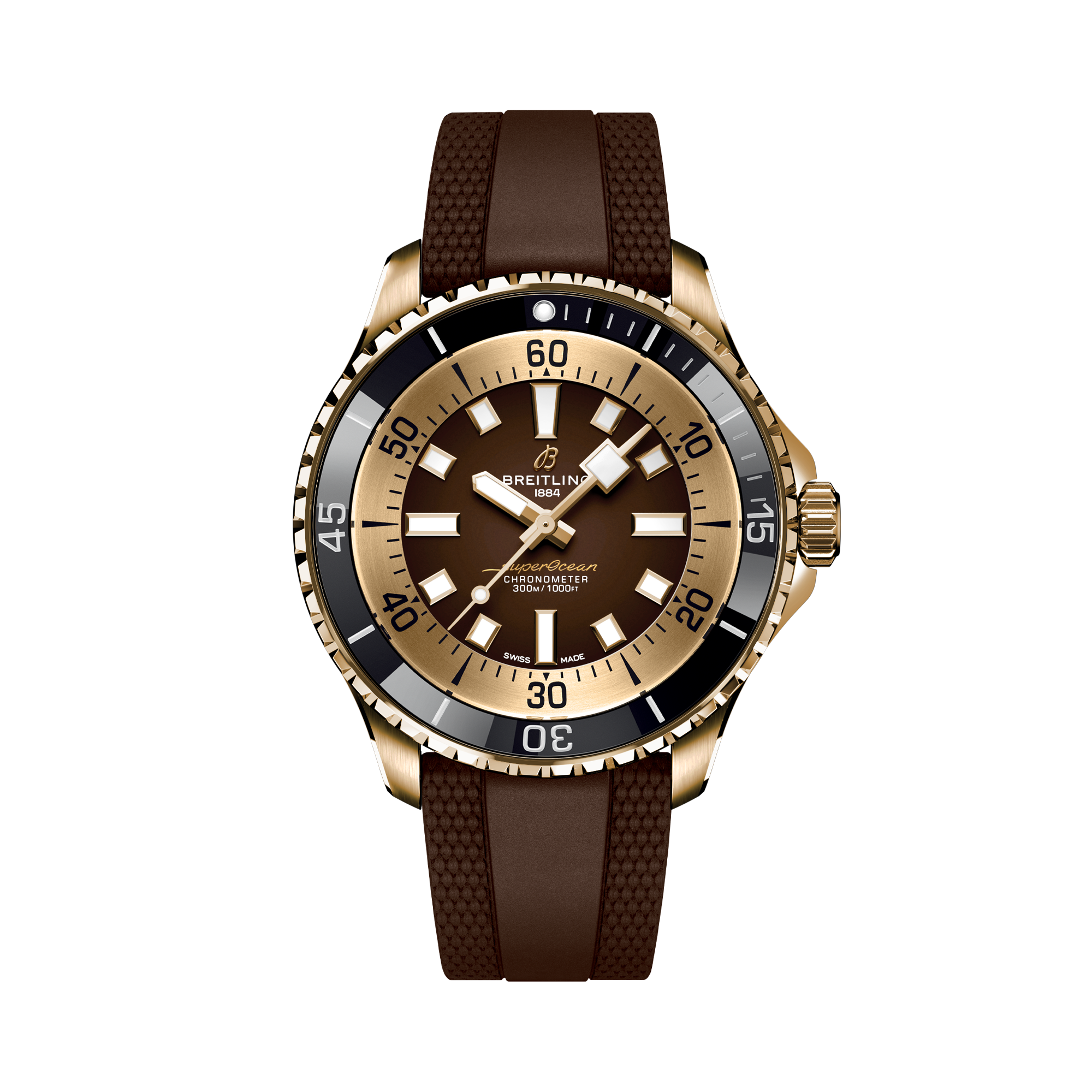 Breitling Superocean Automatic 44 Bronze 44mm, Chocolate Dial, Arabic & Baton Numerals_1