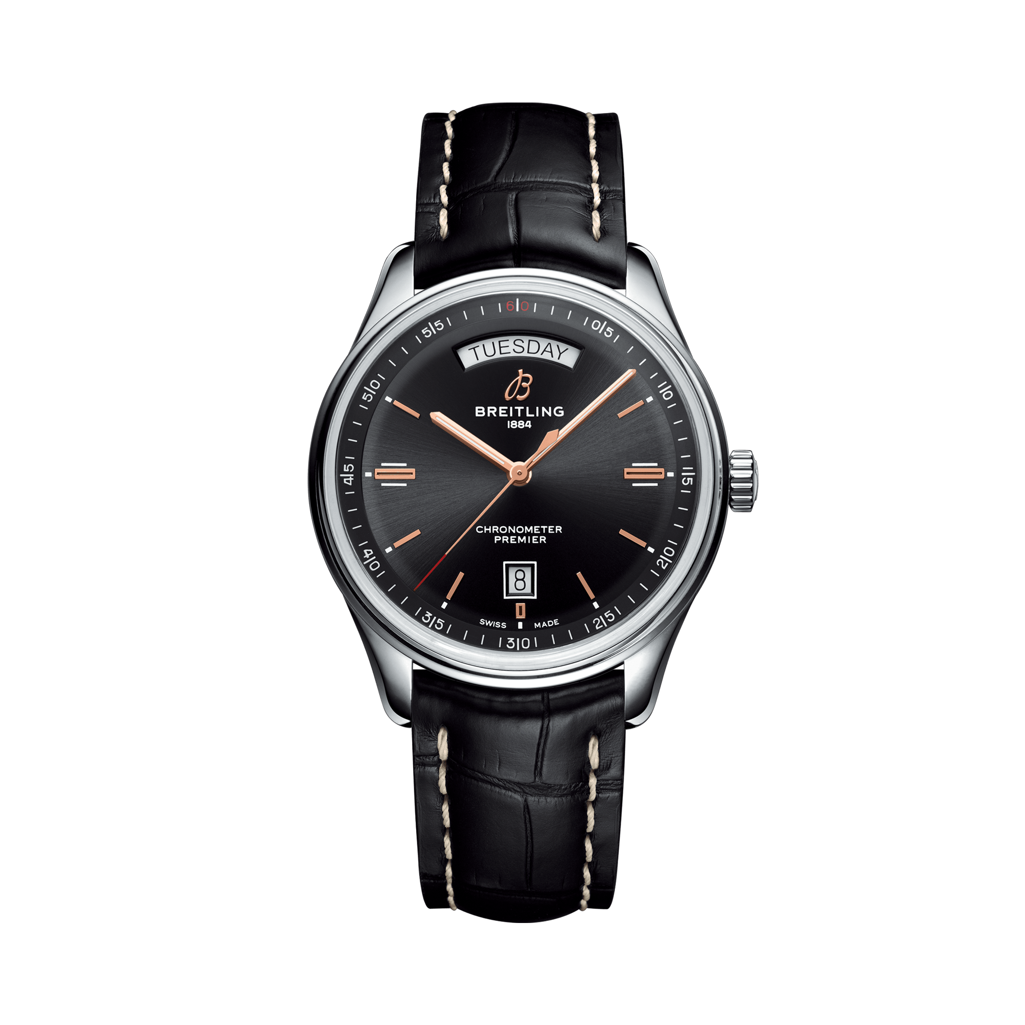 Breitling Premier Automatic Day & Date 40 40mm, Black Dial, Baton Numerals_1