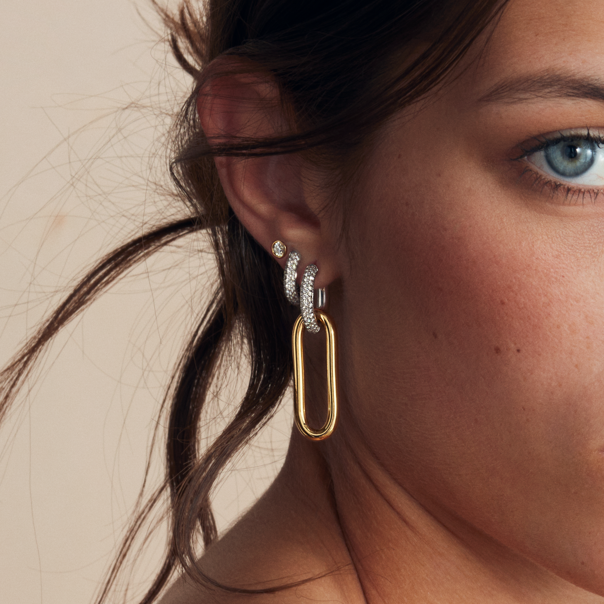 Havana Diamond Drop Earrings Brilliant Cut, Pave Set_10