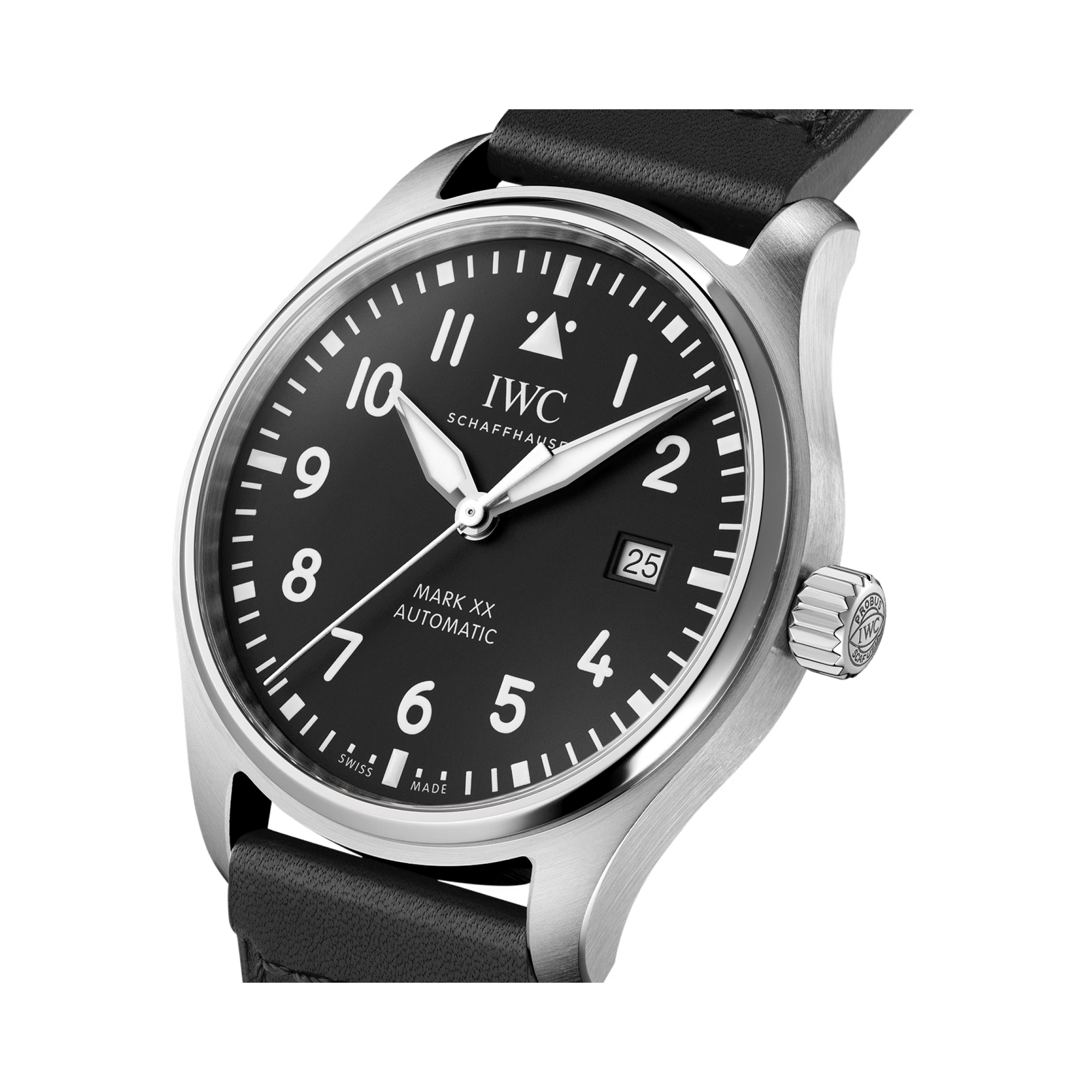 IWC Pilot's Mark XX 40mm, Black Dial, Arabic/Baton Numerals_3