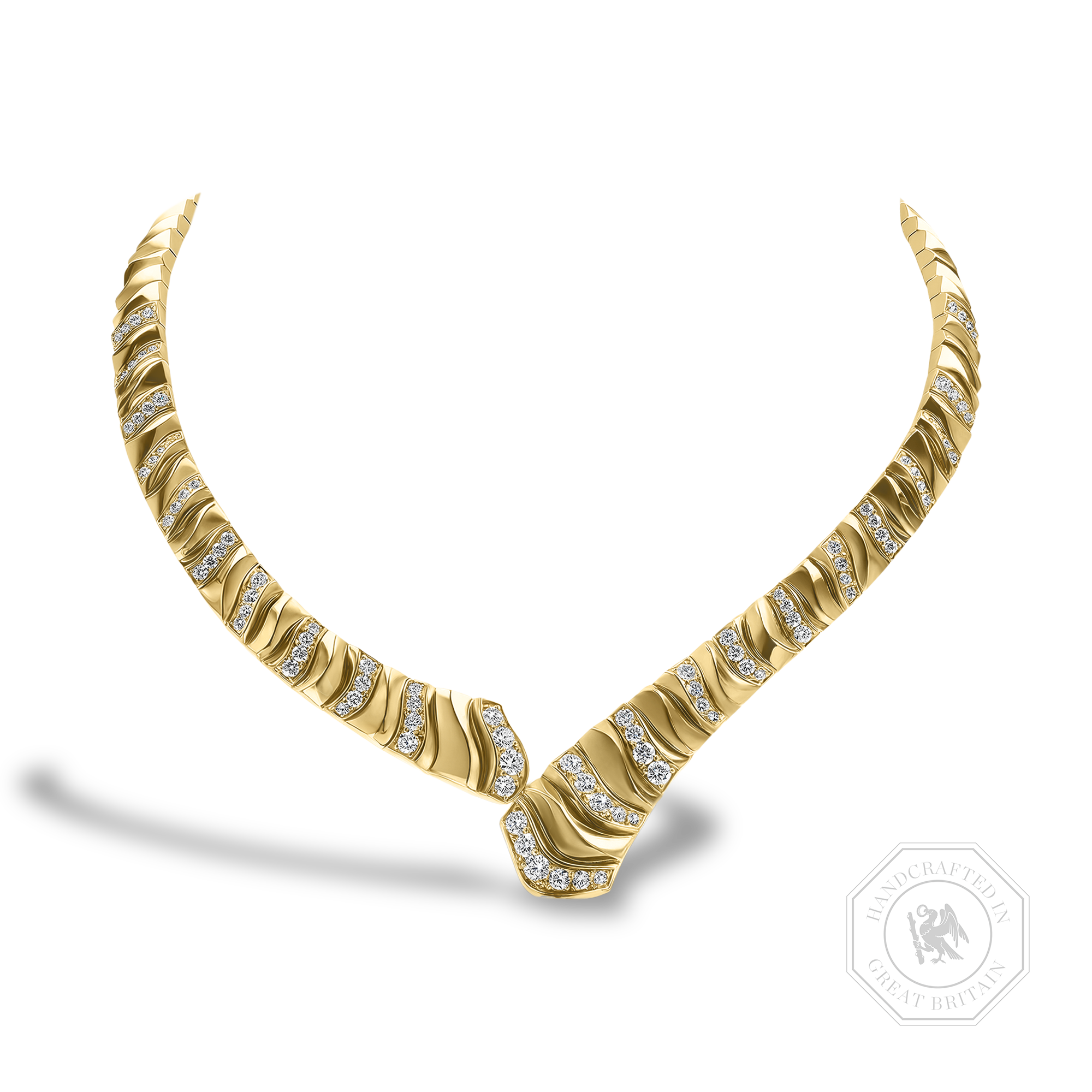 Masterpiece Brilliant Cut 7.34ct Diamond Dune Necklace Brilliant cut, Claw set_1