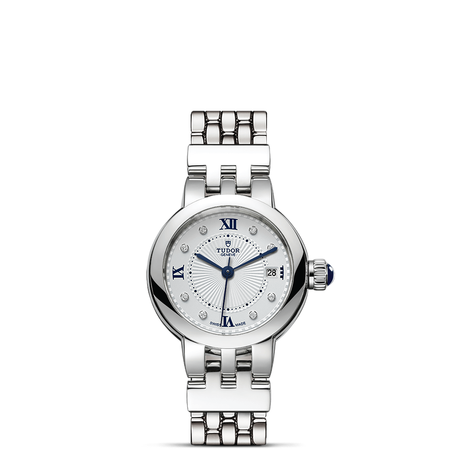 Tudor Clair De Rose 26mm. White Dial. Diamond Numerals_1