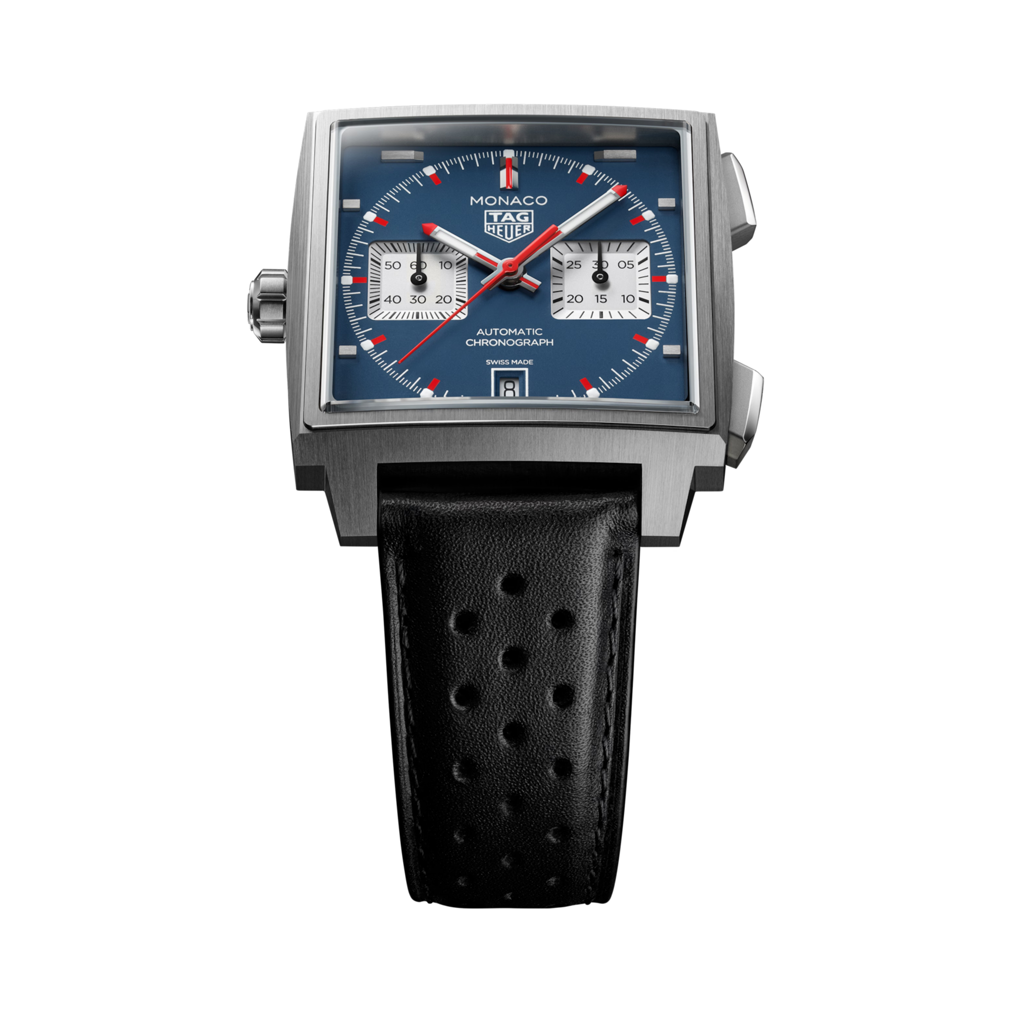 Tag Heuer Monaco Chronograph 39mm, Blue Dial, Baton Numerals_4