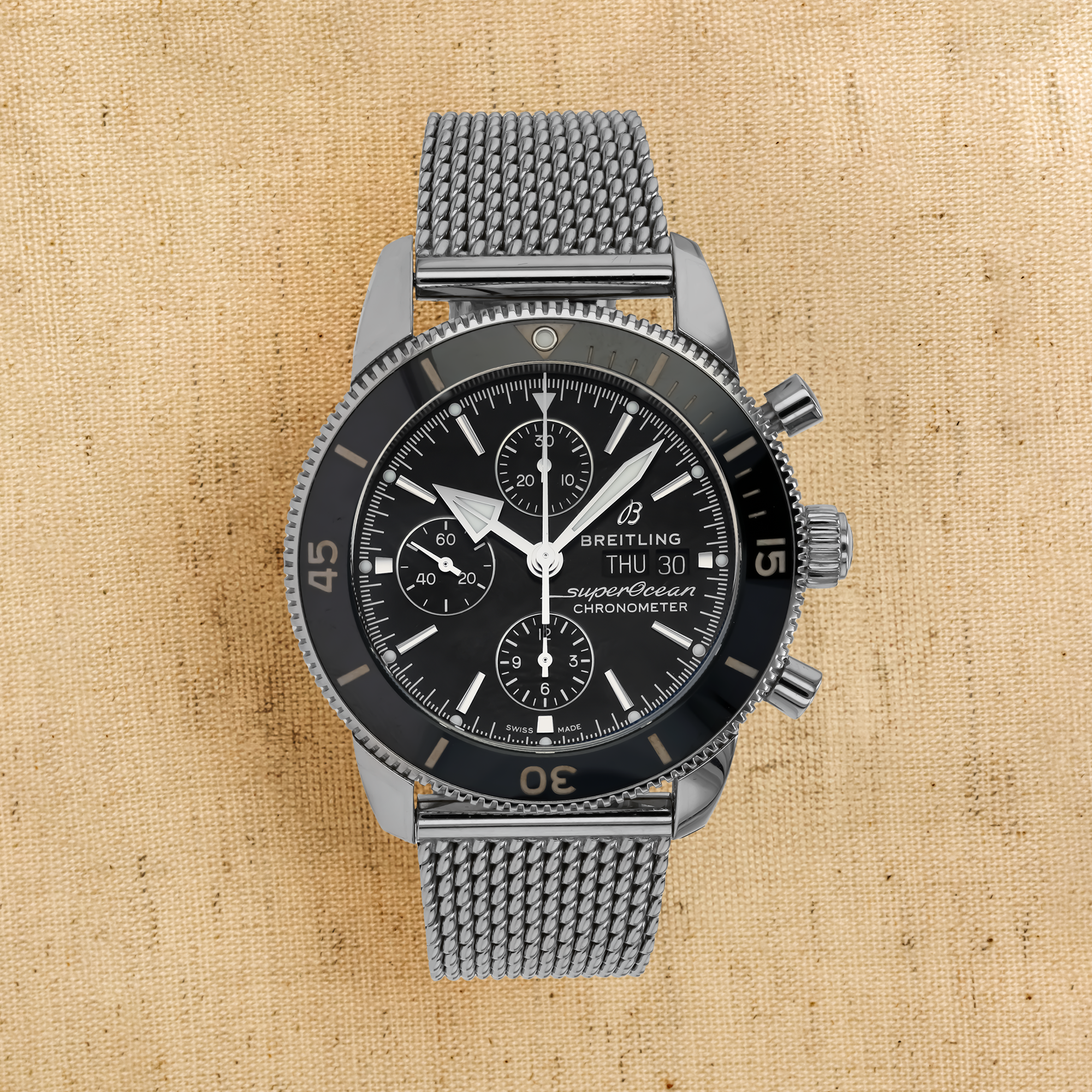 Breitling Superocean Heritage Chronograph 44mm, Black Dial, Baton Numerals_1