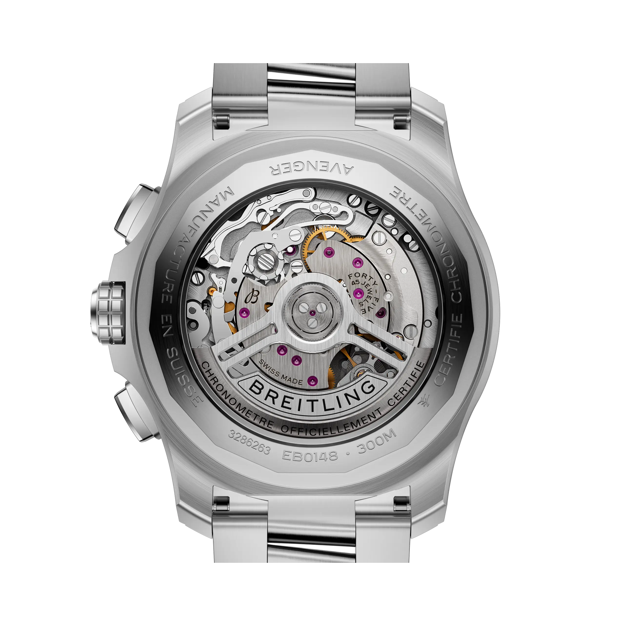 Breitling Super Avenger B01 Chronograph 46 46mm, Blue Dial, Baton Numerals_4