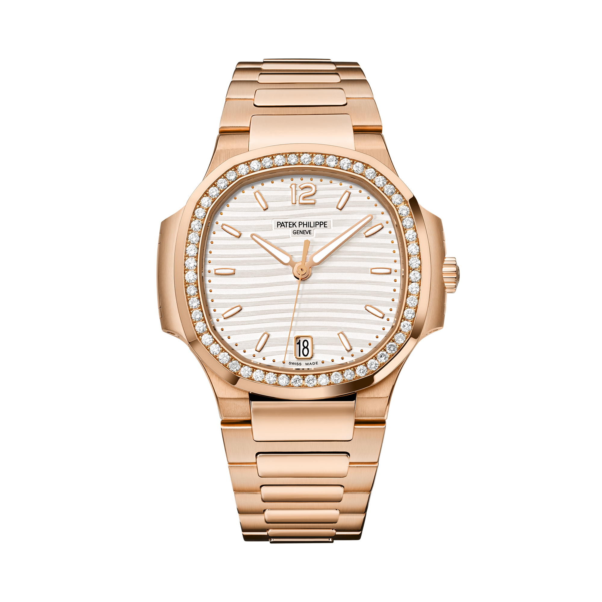 Patek Philippe Nautilus 35.2mm, Silver Dial, Baton Numerals_1