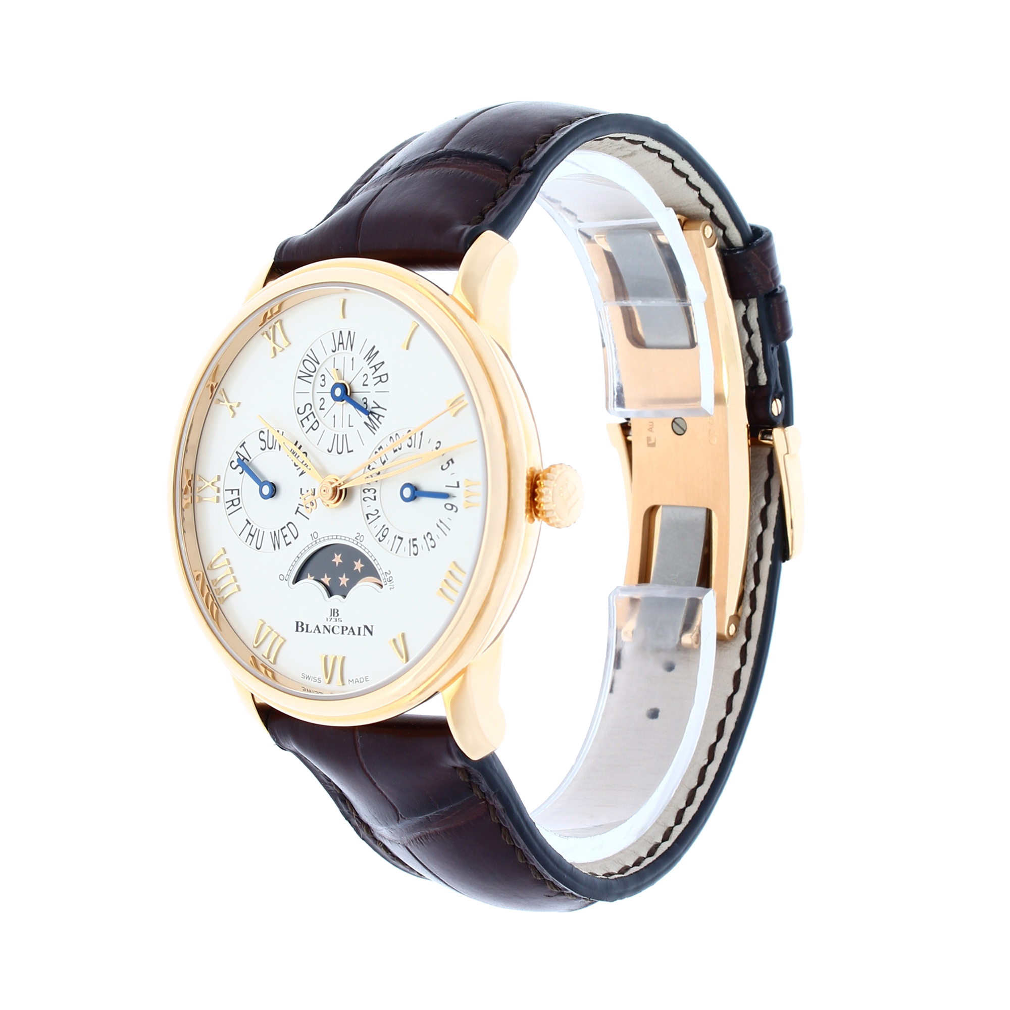 Pre-Owned Blancpain Villeret 40.3mm, Silver Dial, Roman Numerals_2