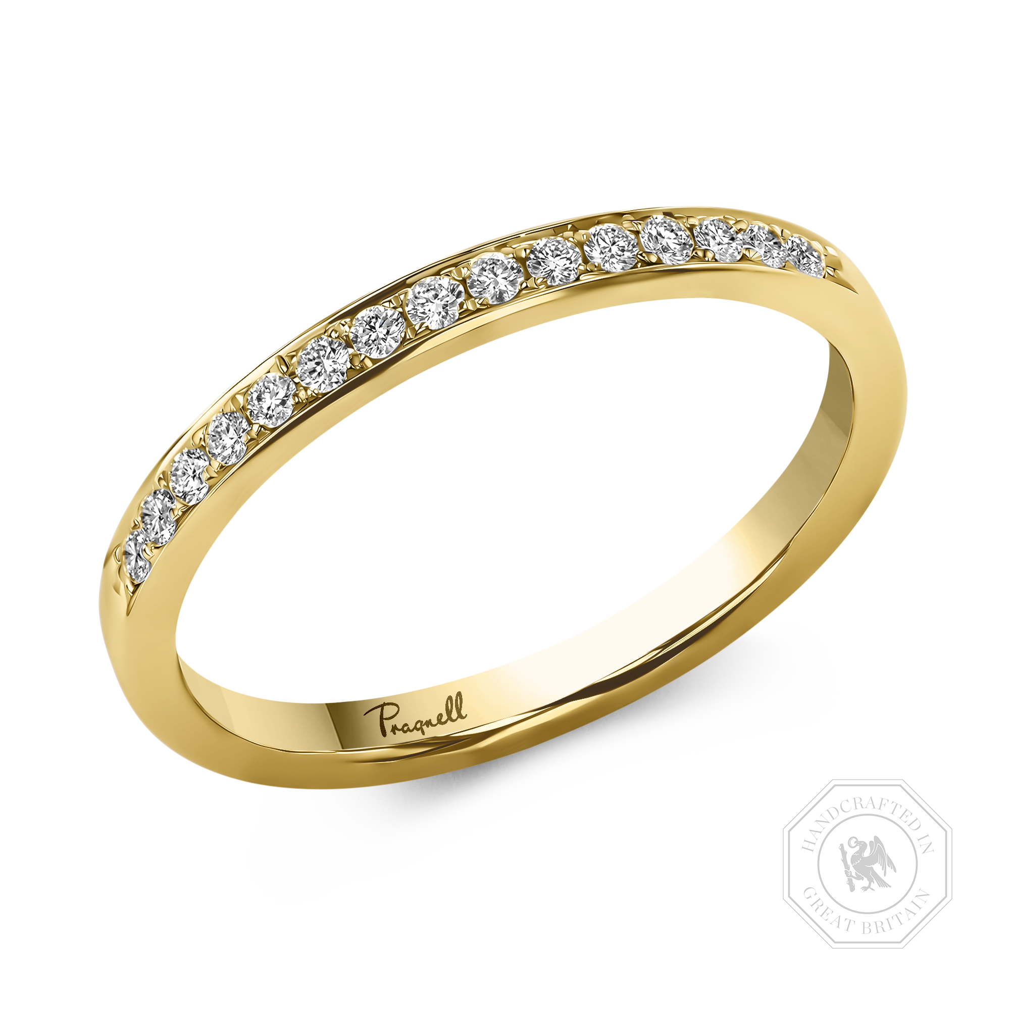 Brilliant Cut Diamond Half Eternity Ring Brilliant Cut, Half Eternity, Thread Set_1